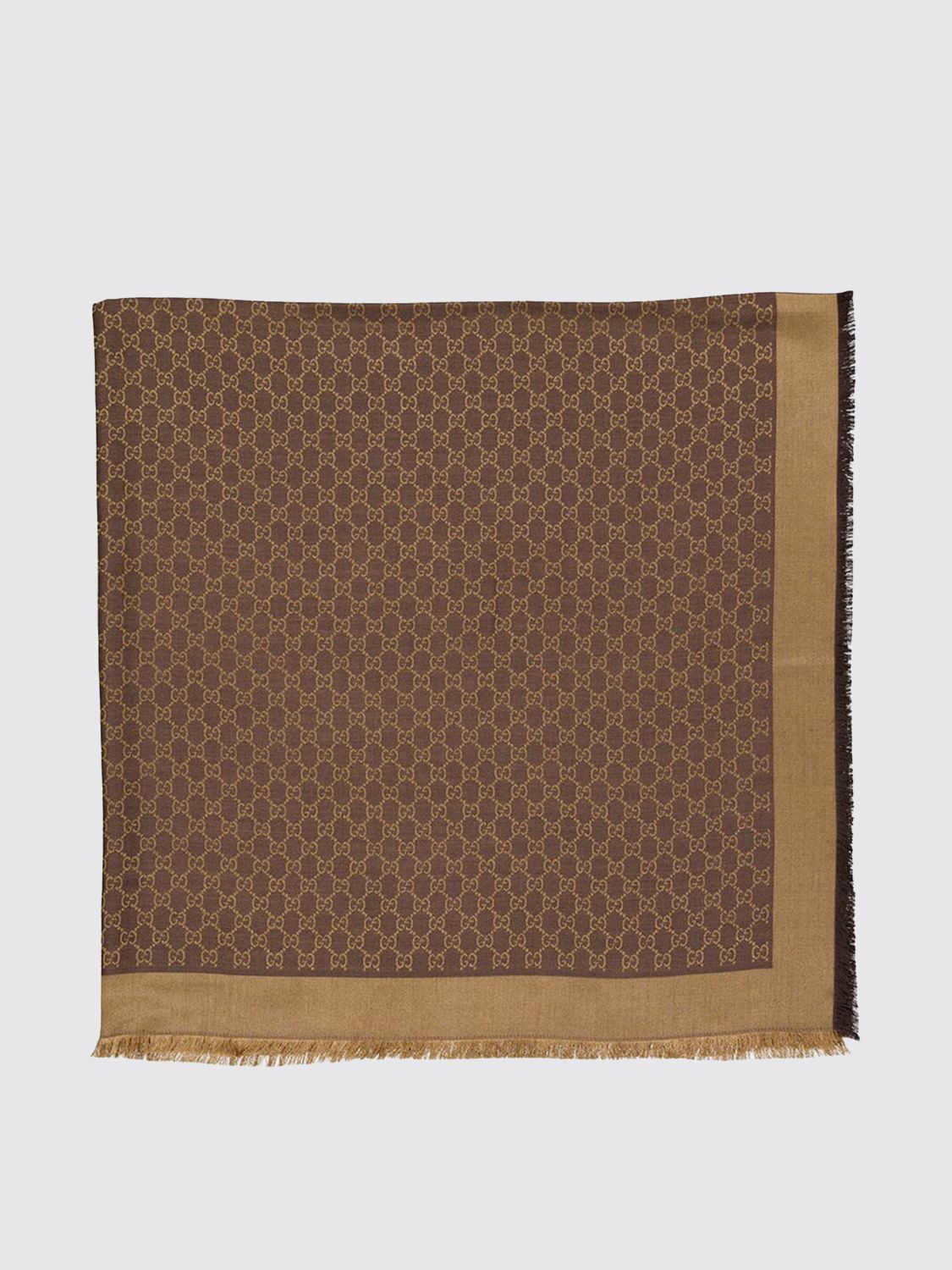 Gucci Gucci Scarf Woman Brown Size ONE SIZE - 1 Thumbnail
