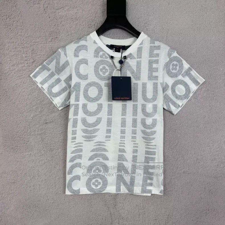 Louis Vuitton Louis Vuitton White Grey Bullet Screen Full of Big Logo Ch Size US XS / EU 42 / 0 - 1 Thumbnail
