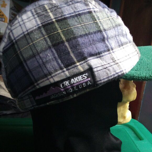 Other Vintage Croakies Jackson Hole Plaid Fleece Hat Cap Winter Size ONE SIZE - 5 Thumbnail