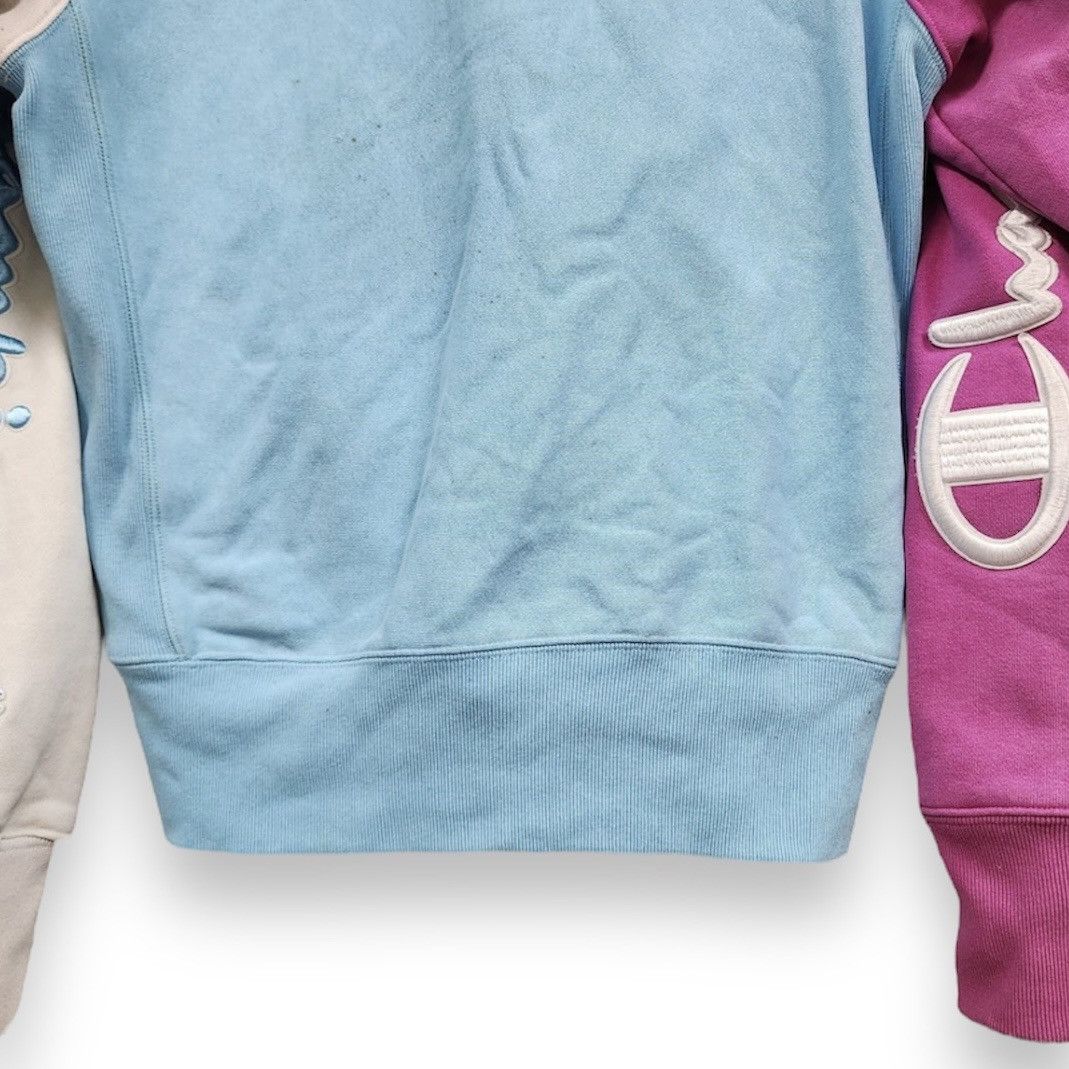 Champion × Vintage Vintage Reverse Weave Champion Multicolour Distressed Hoodie Size US L / EU 52-54 / 3 - 10 Thumbnail