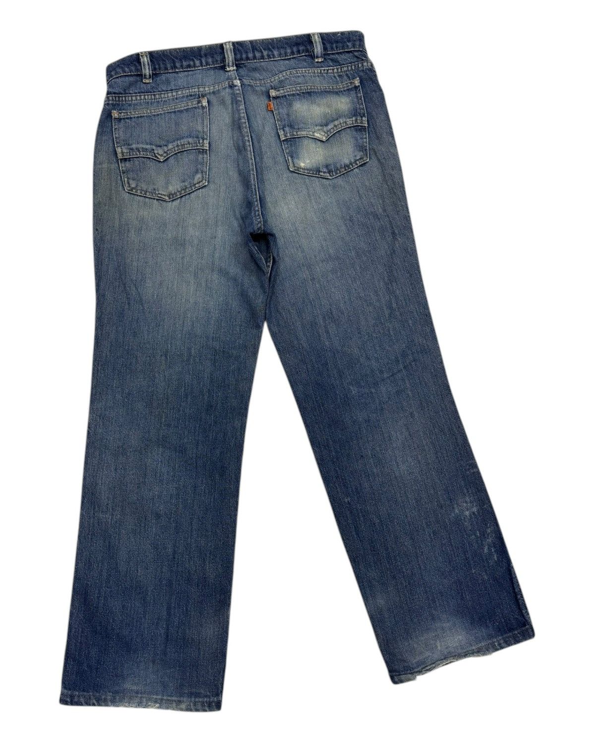 Levi's 🔥VINTAGE LEVIS ORANGE TAB WIDE JEANS DISTRESSED DENIM Size US 34 / EU 50 - 4 Thumbnail