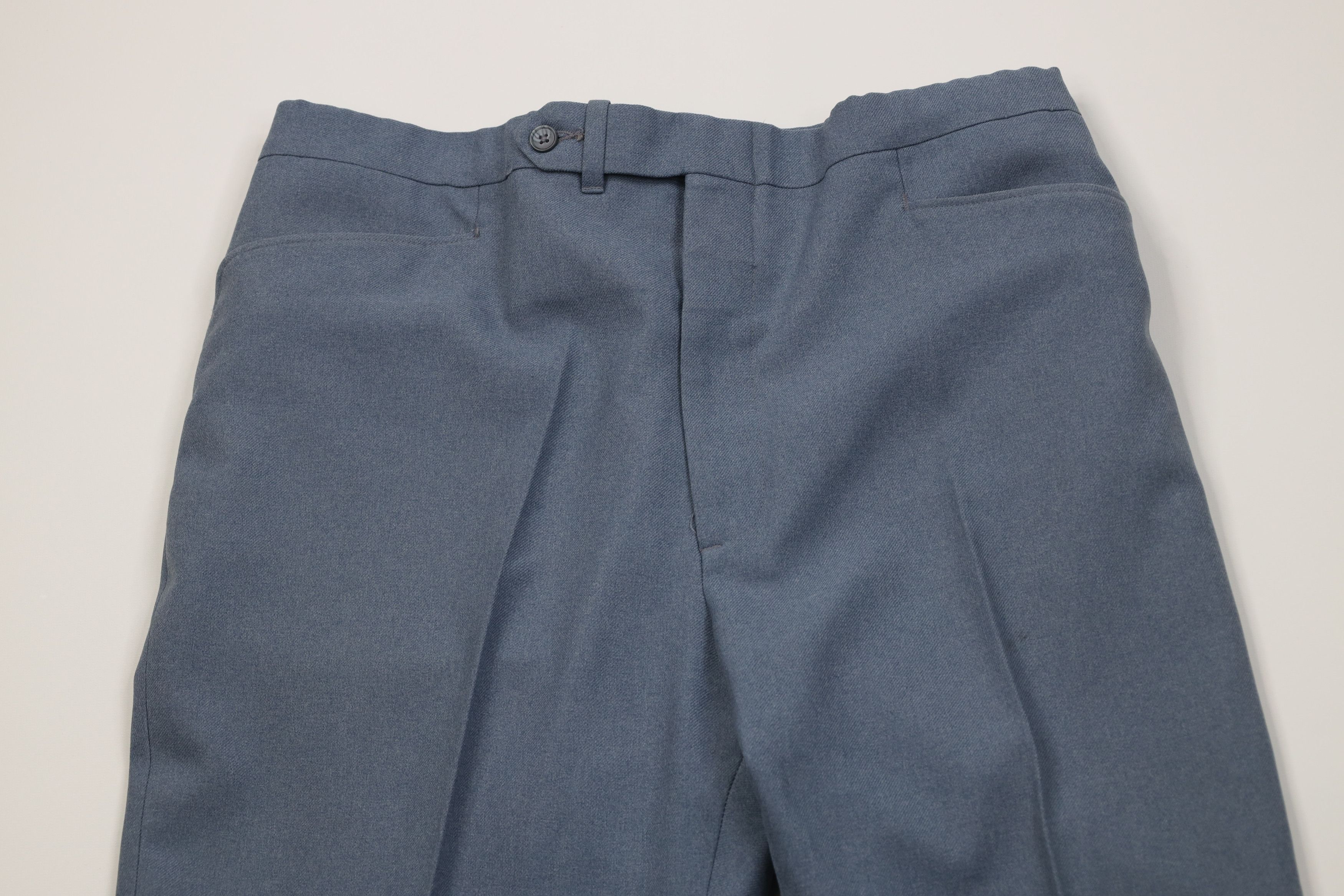 Levi's Vintage 70s Levis Wide Leg Bell Bottoms Chino Pants Blue USA Size US 34 / EU 50 - 2 Thumbnail