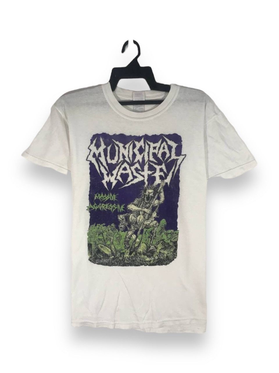 Band Tees Vintage Municipal waste trash hardcore band Size US M / EU 48-50 / 2 - 1 Thumbnail