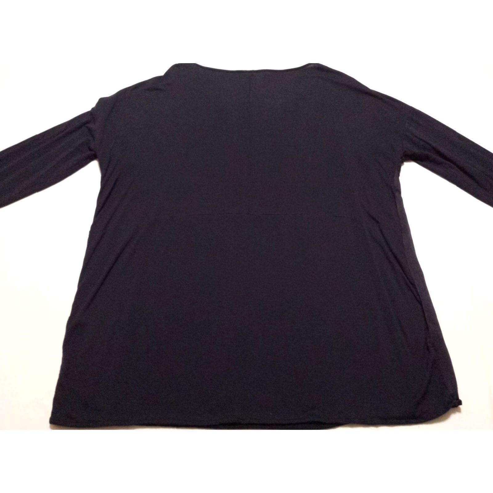J. Jill J. Jill Womens Blue Long Sleeve Boat Neck Top Pullover Rayon Shirt Medium Size M / US 6-8 / IT 42-44 - 6 Thumbnail