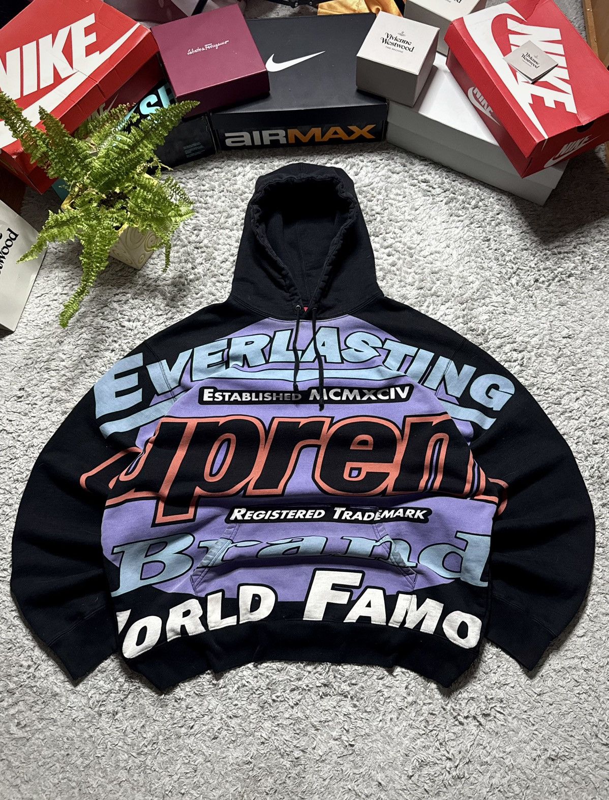 Supreme Supreme Everlasting Hoodie Rare Big Logo Vintage 00s Retro Size US XL / EU 56 / 4 - 2 Thumbnail
