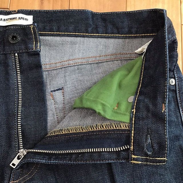 Bape × Nigo 🔥Nagoya limited color BAPE LOGO Denim Pants APE NIGO ★size M Size US 32 / EU 48 - 7 Thumbnail