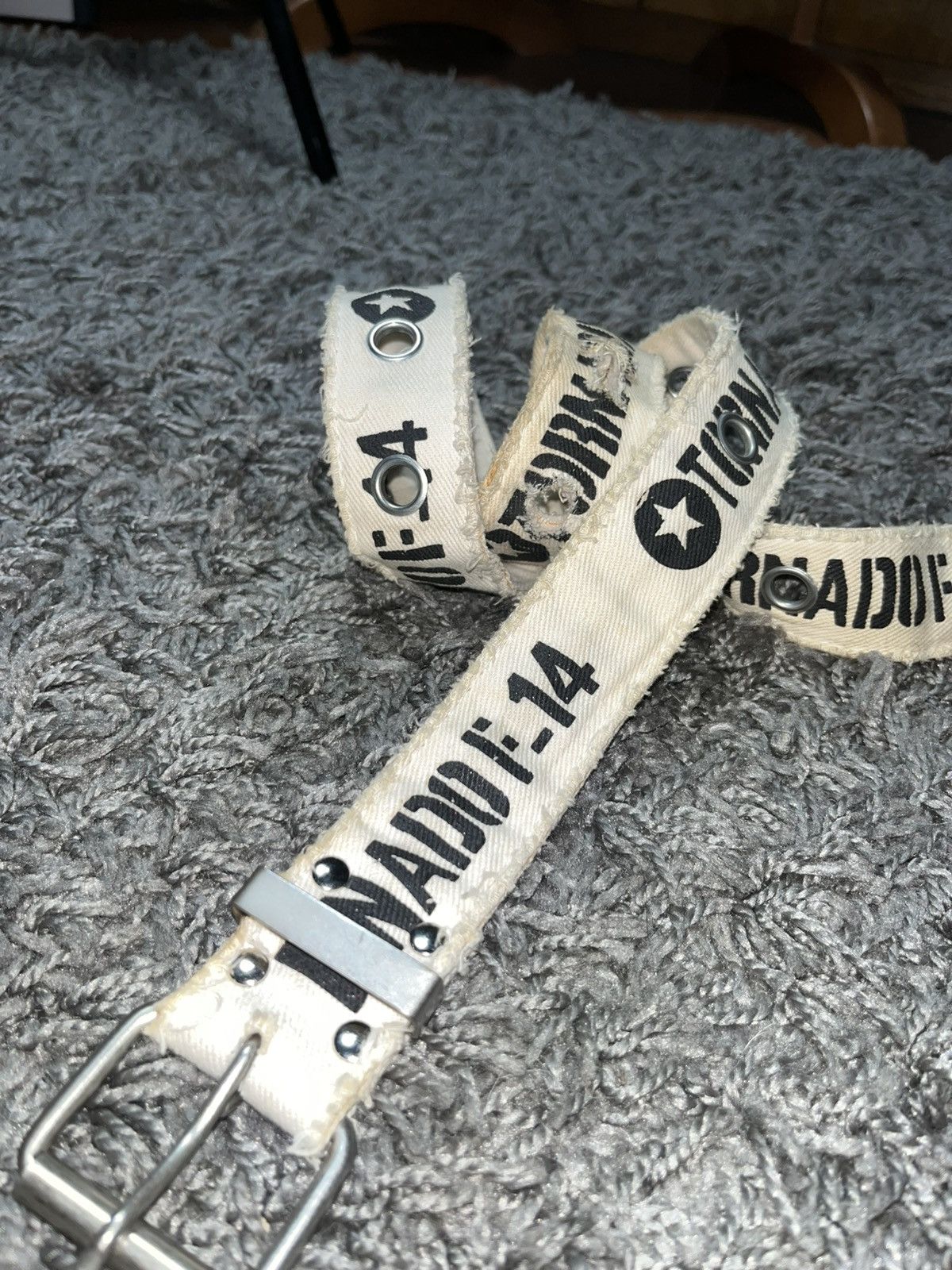Vintage TORNADO F-14 MILITARY VINTAGE BELT Size ONE SIZE - 2 Thumbnail