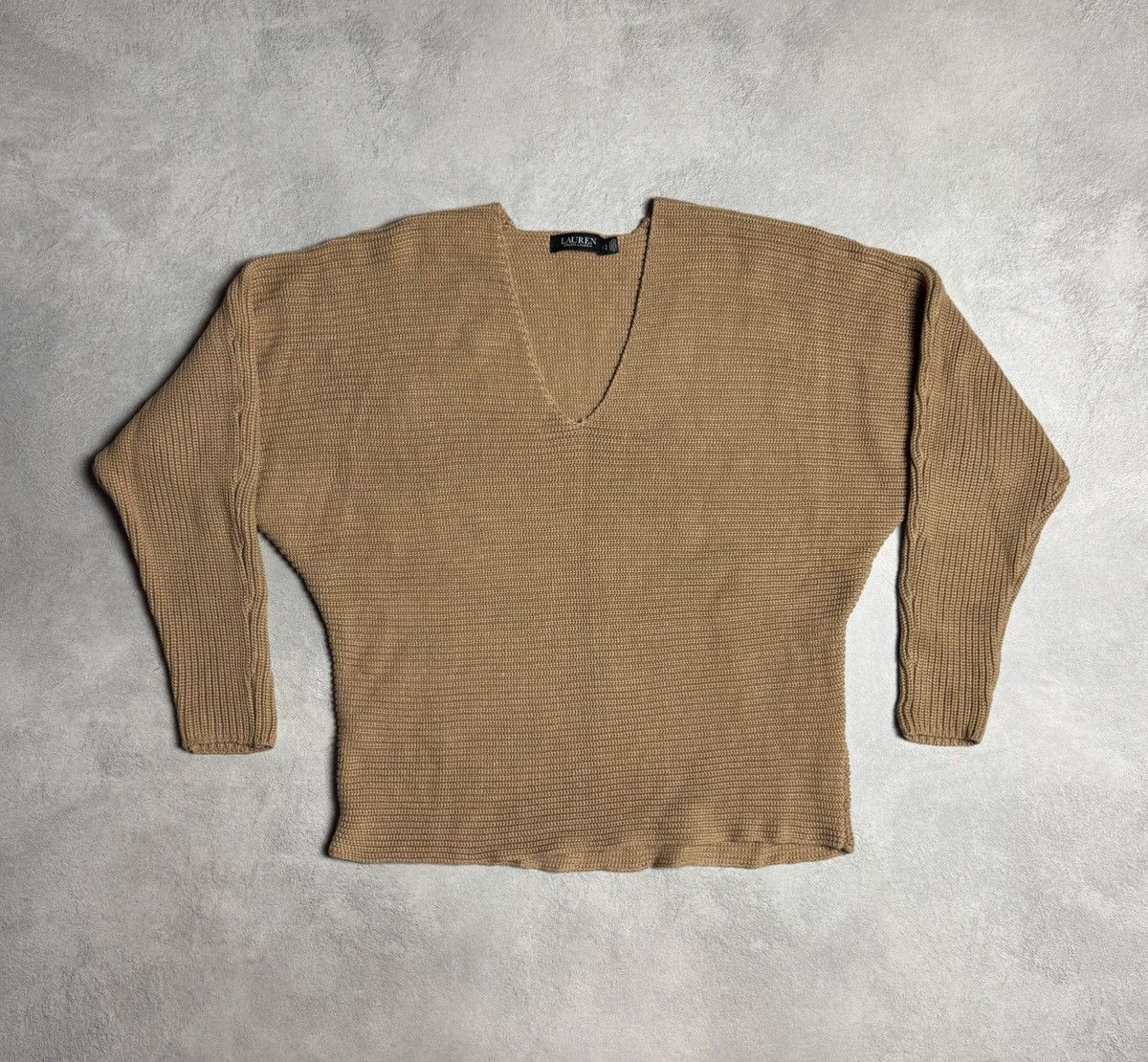 Lauren Ralph Lauren Lauren Ralph Lauren Black Label V-Neck Knit Sweater Size L Size L / US 10 / IT 46 - 1 Thumbnail