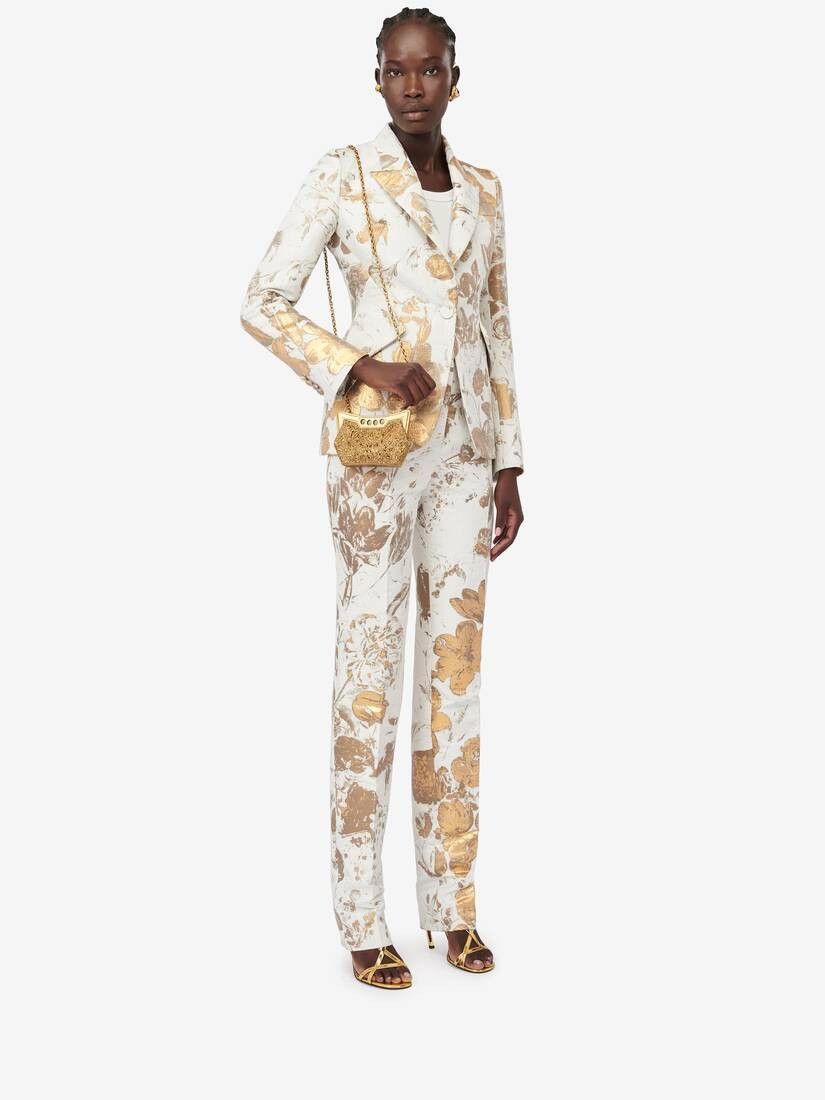 Alexander McQueen o1w1db10925 Size: OS/The Micro Peak Bag in Golden Size ONE SIZE - 5 Thumbnail
