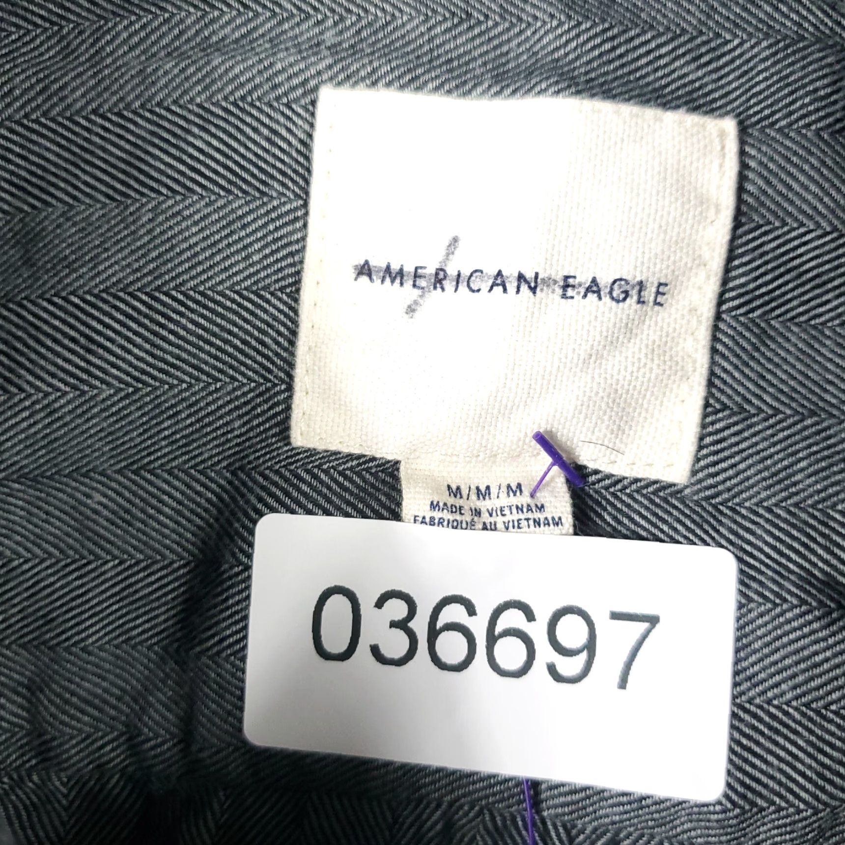 American Eagle Outfitters VINTAGE American Eagle Shirt Mens Medium Gray Casual Button Up Long Sleeve Size US M / EU 48-50 / 2 - 6 Thumbnail