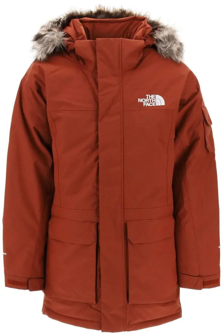 image of The North Face O1S22I1N0324 Mcmurdo Hooded Padded Parka In Brown, Men's (Size Small)