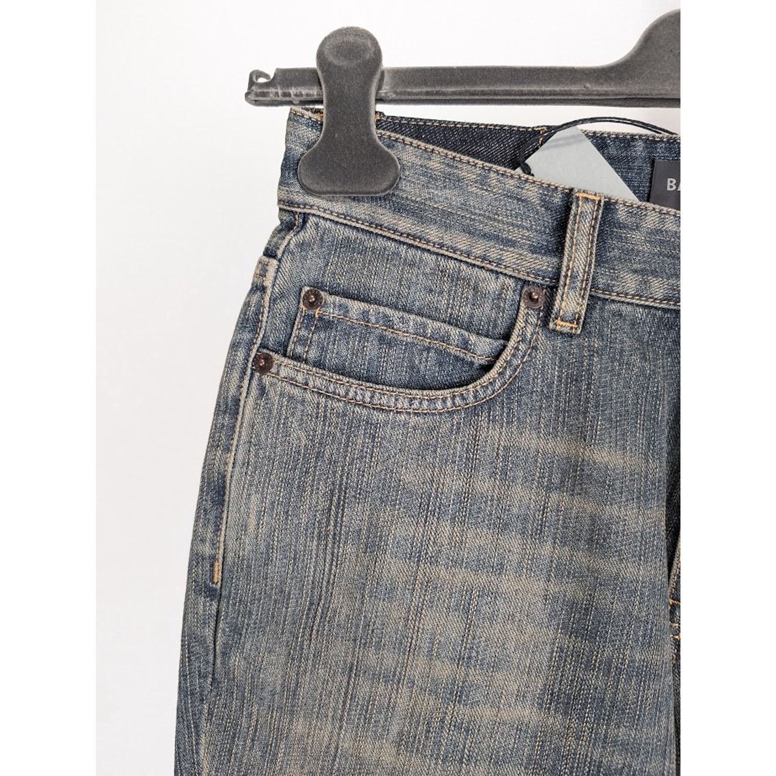 Balenciaga o1rshd1 Denim Shorts in Light Blue Size US 32 / EU 48 - 3 Thumbnail