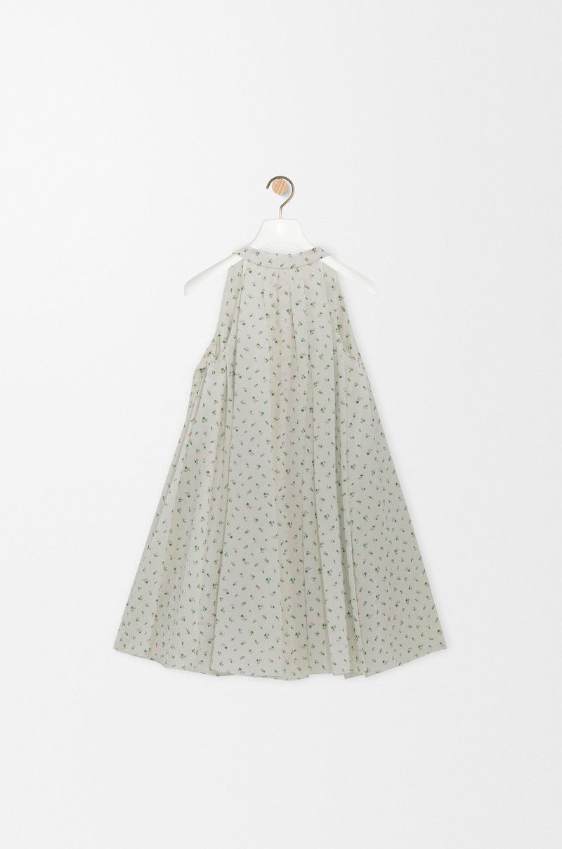 Loewe o1in1g0426 Trapeze Dress in Silk in Multicolor Size M / US 6-8 / IT 42-44 - 2 Thumbnail