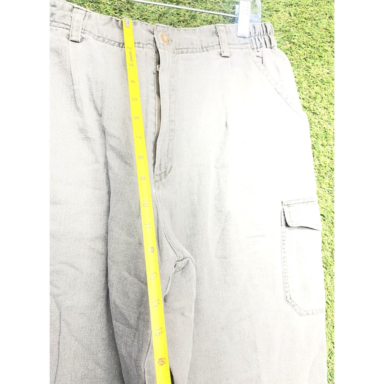 Vintage VINTAGE Red Head Chino Pants Mens M 30x31 Elastic Waist 5-Pocket Cargo Flannel Lined 90s Size US 31 - 3 Thumbnail