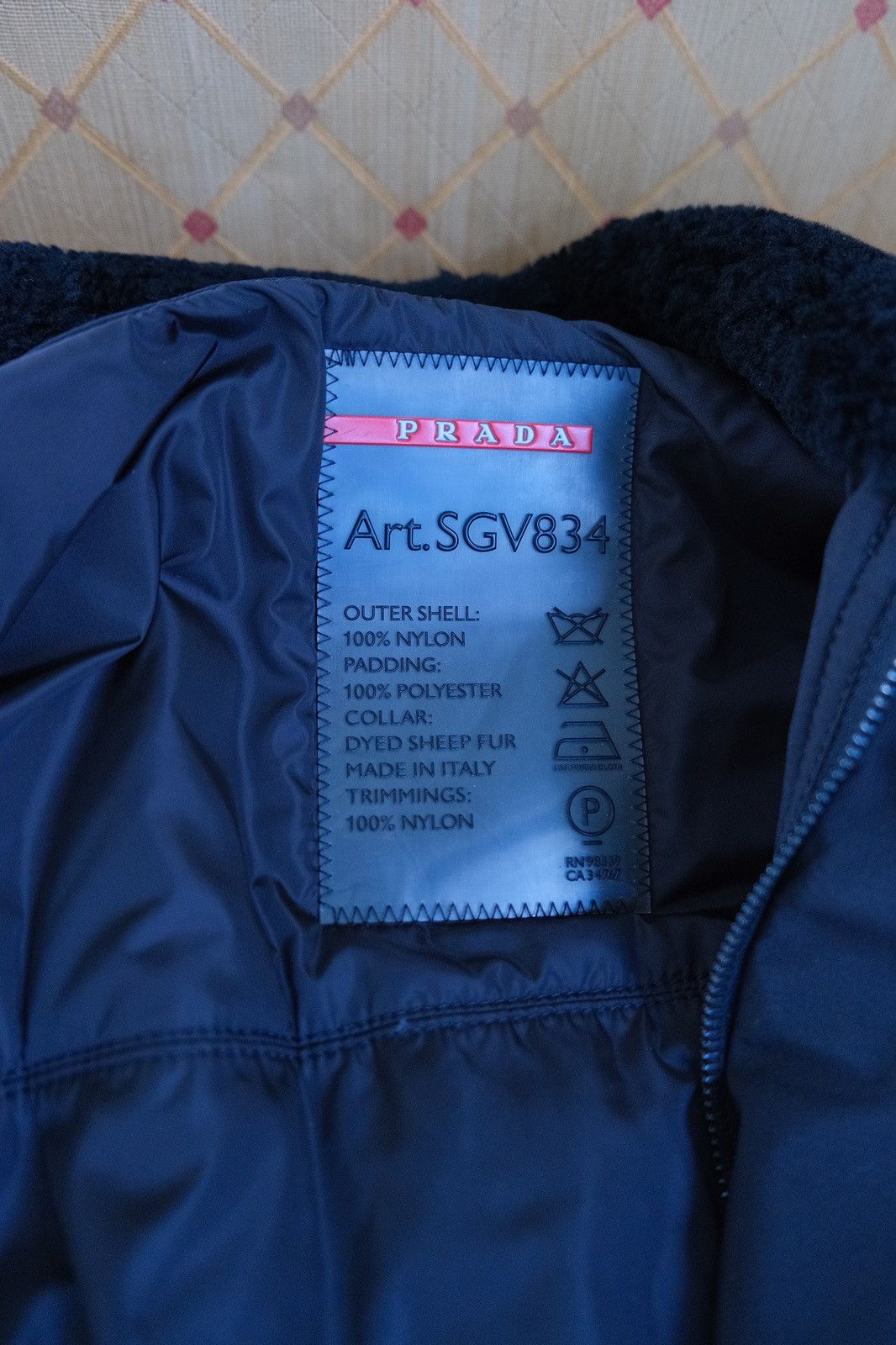 Prada Prada Jacket with Shearling Collar Size US XL / EU 56 / 4 - 5 Thumbnail