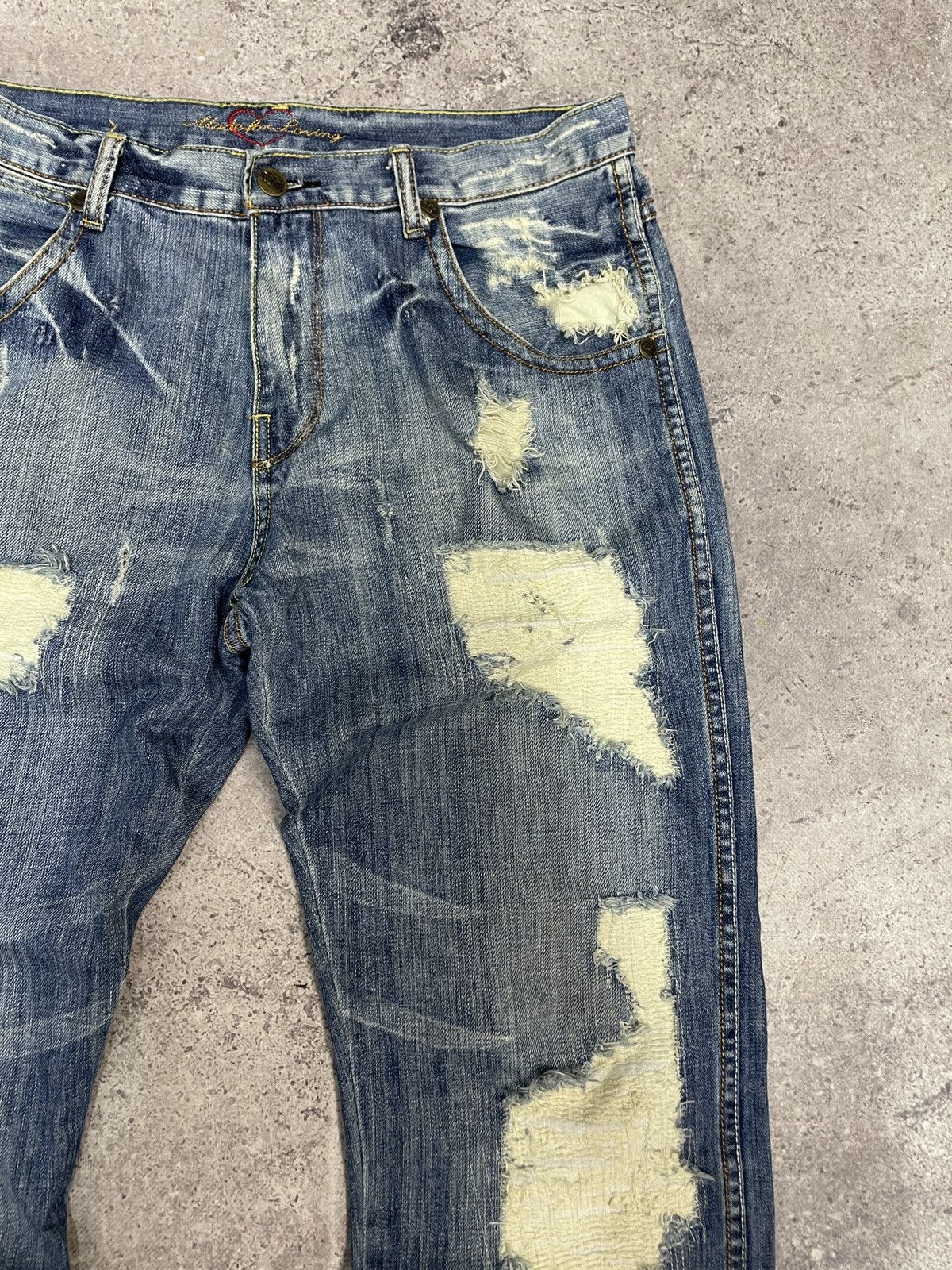G-Star Vintage Y2K Junya Watanabe Style Distressed Jeans Pants Size US 32 / EU 48 - 7 Thumbnail