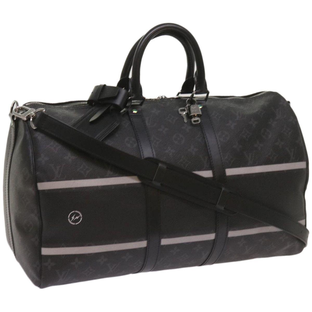 Louis Vuitton Keepall Bandouliere 45 Black Canvas Travel Bag (Pre-Owned) Size ONE SIZE - 1 Thumbnail