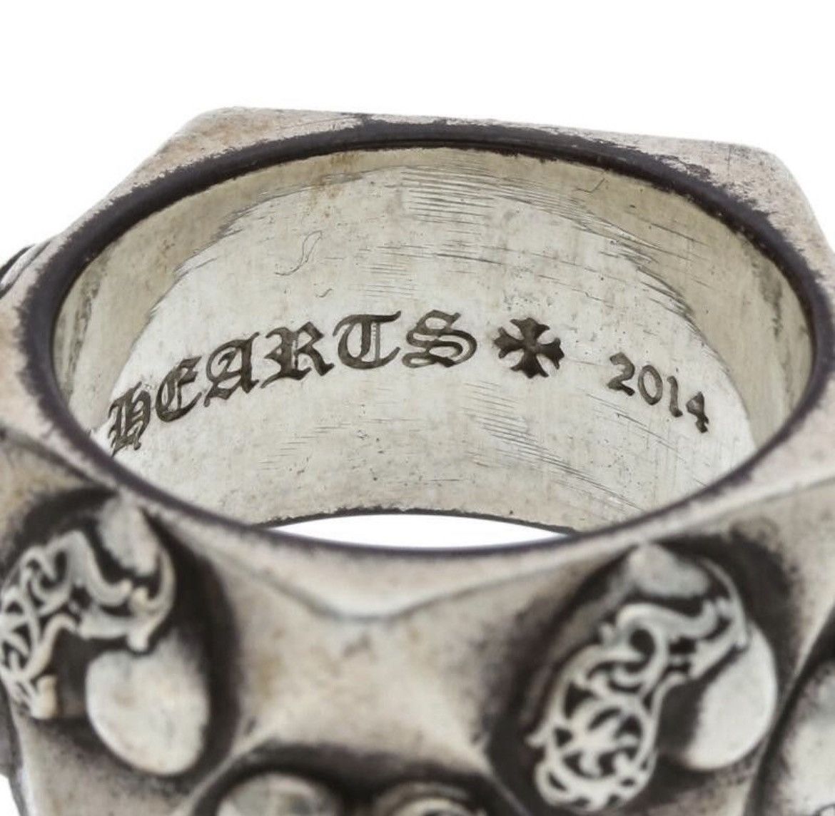 Chrome Hearts Chrome Hearts Pentagon Heart Silver Ring Size ONE SIZE - 4 Thumbnail