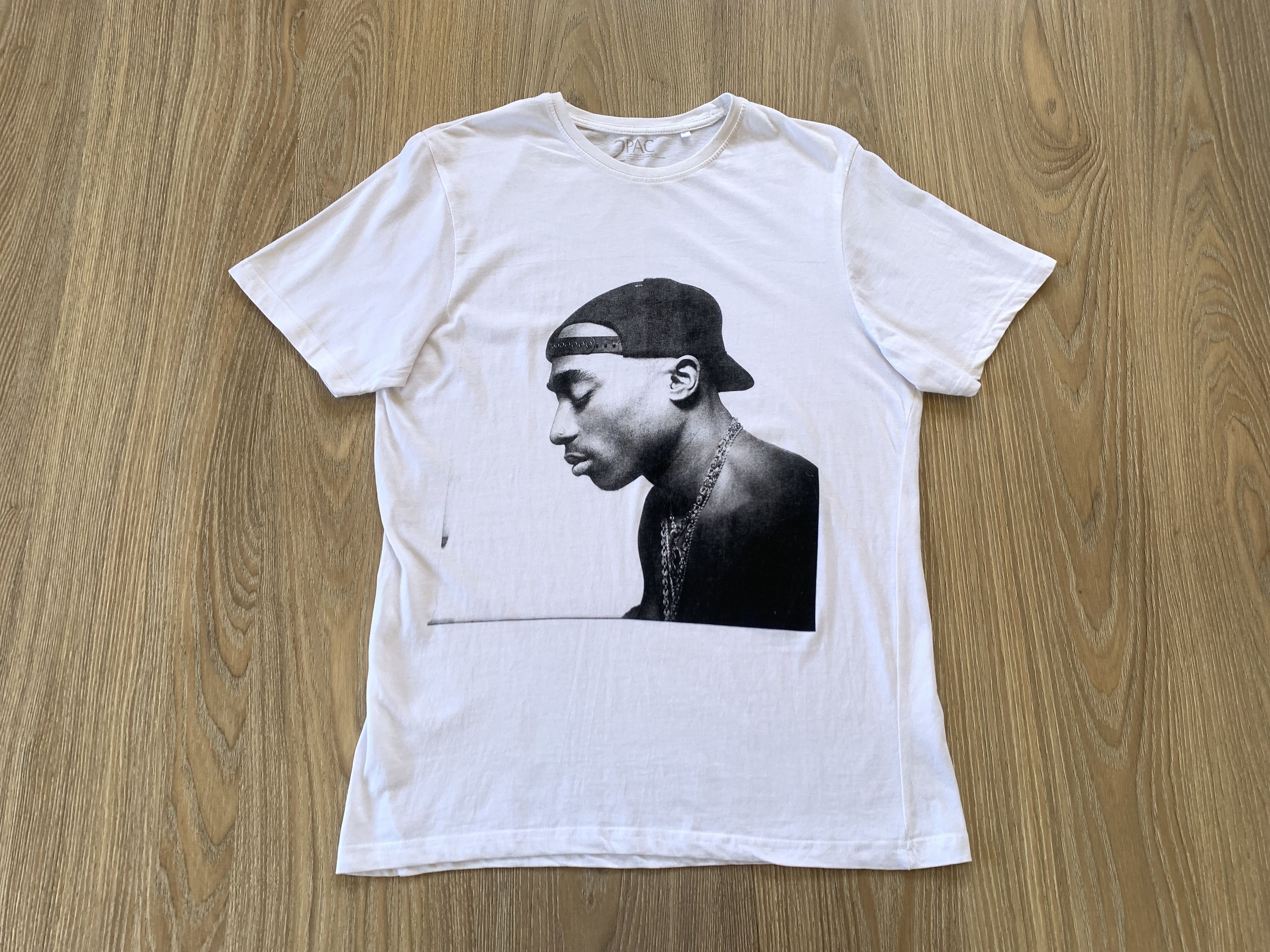 Band Tees 2Pac White Printed Cotton T-Shirt Size US S / EU 44-46 / 1 - 2 Thumbnail