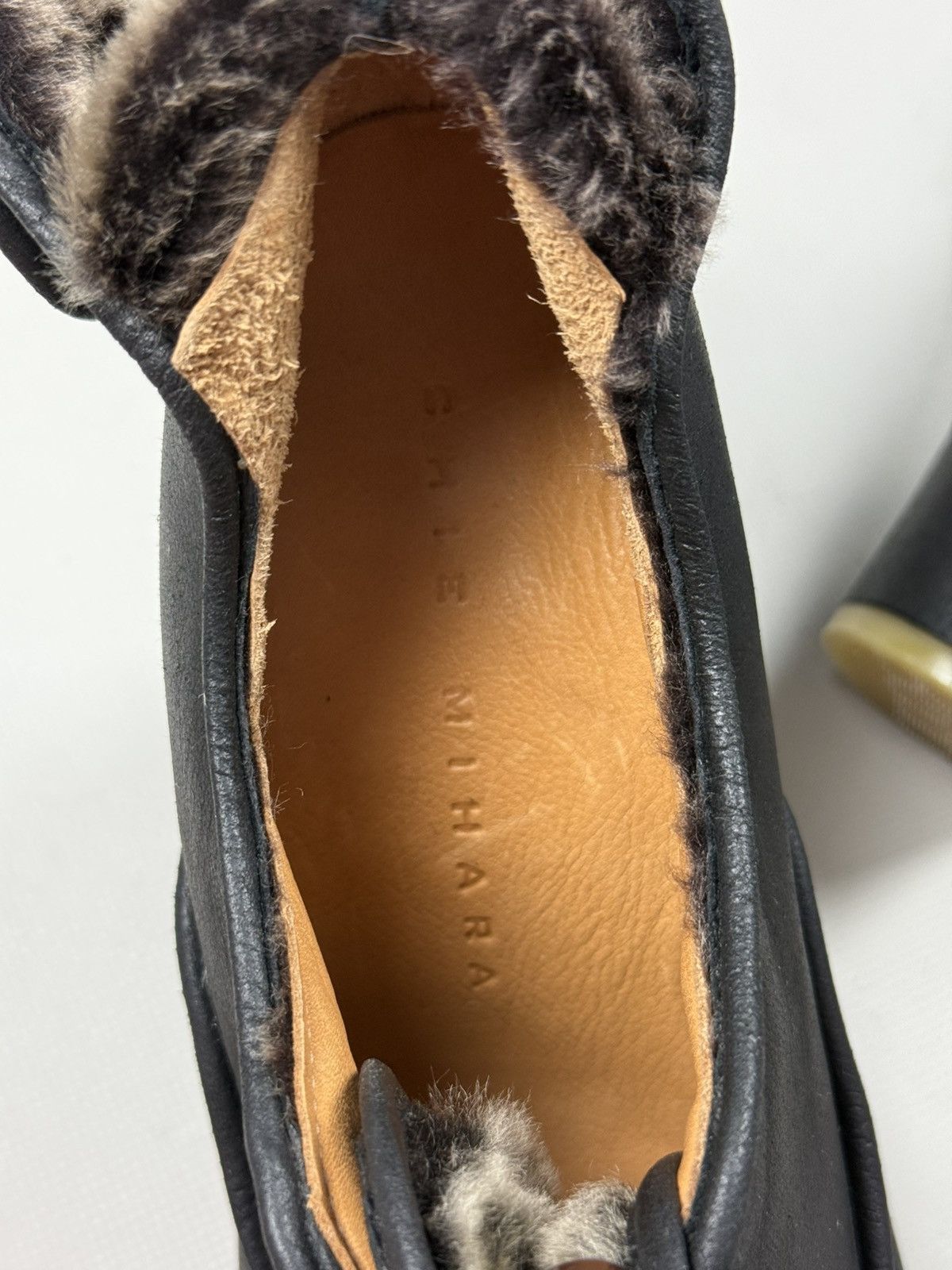 Other Chie Mihara Ladies Leather Heels Boots Fur Lined Size 38.5 Size US 8.5 / IT 38.5 - 22 Thumbnail