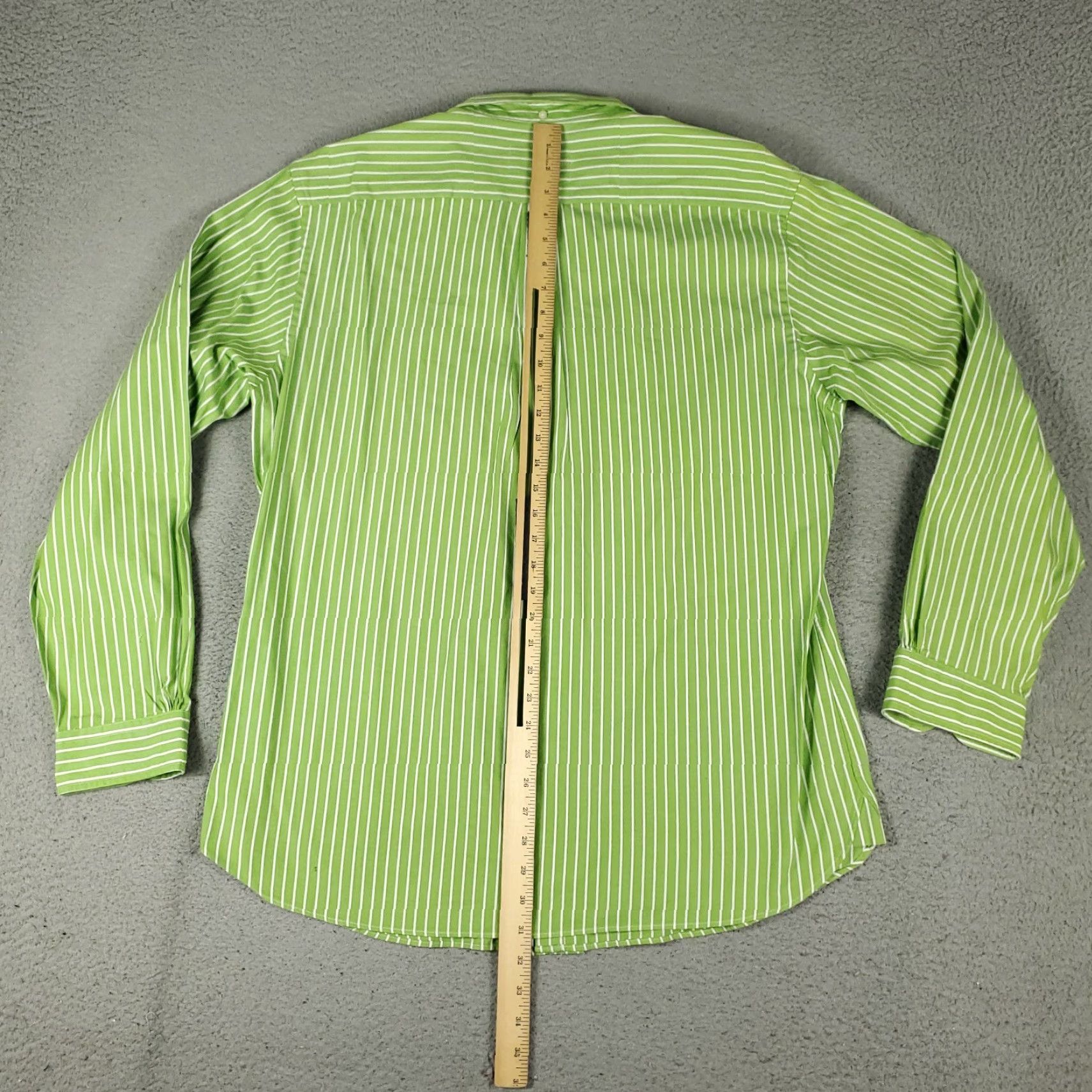 Brooks Brothers Brooks Brothers Shirt Mens XL Green Striped Slim Button Up Long Sleeve Size US XL / EU 56 / 4 - 3 Thumbnail