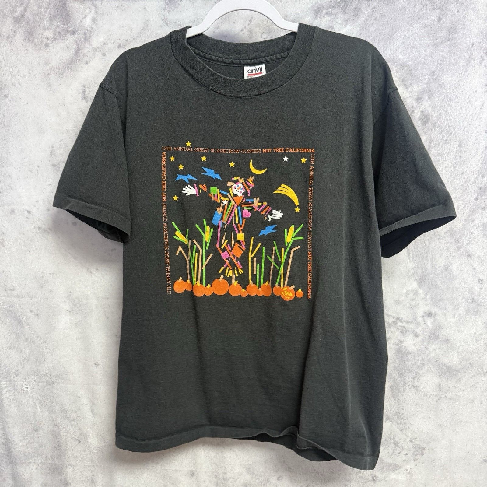 Vintage Vintage 90s Great Scarecrow Contest T Shirt Black Size US XL / EU 56 / 4 - 1 Thumbnail