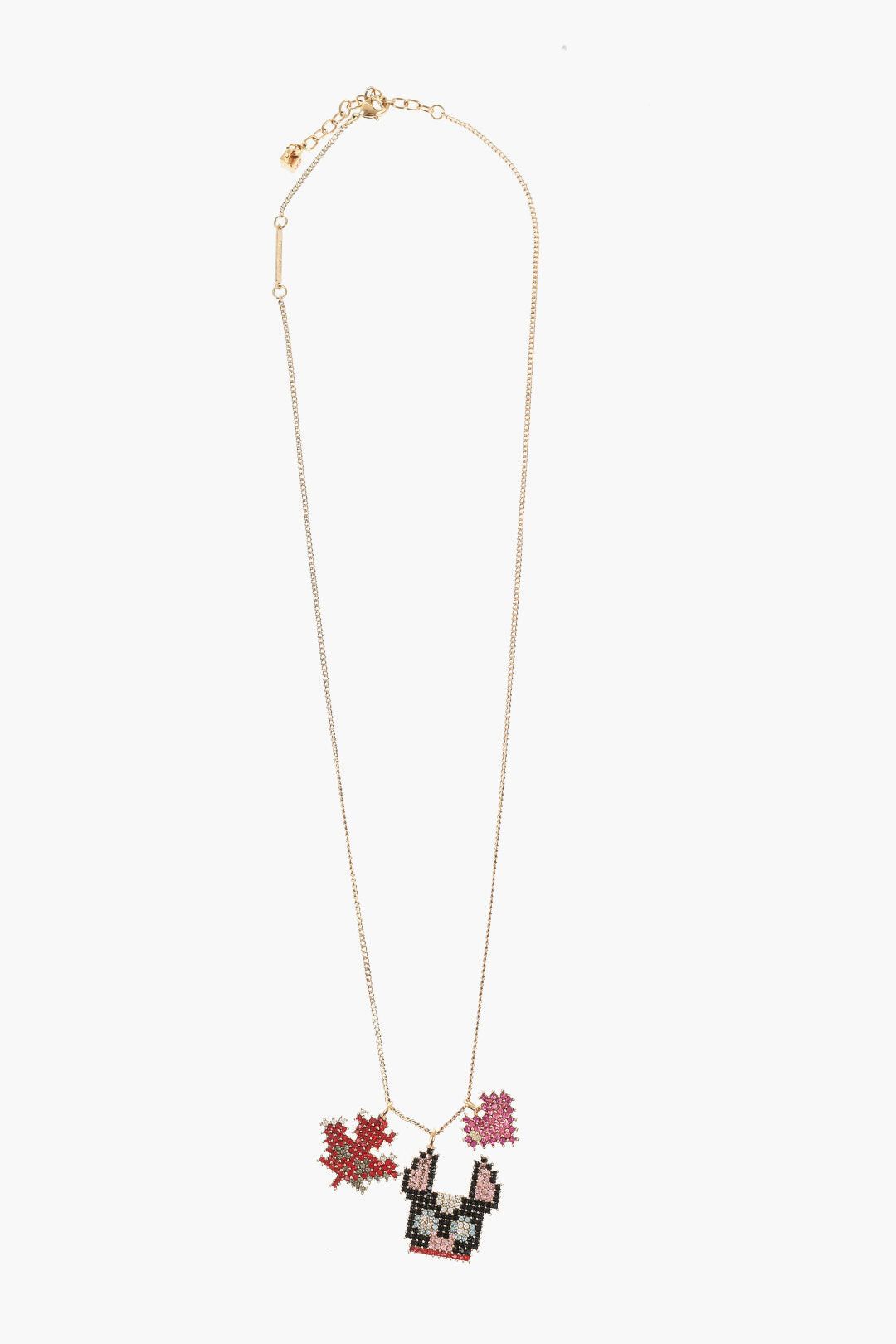 Dsquared2 Metal Necklace GAMING Embellished with Strass Size ONE SIZE - 1 Thumbnail