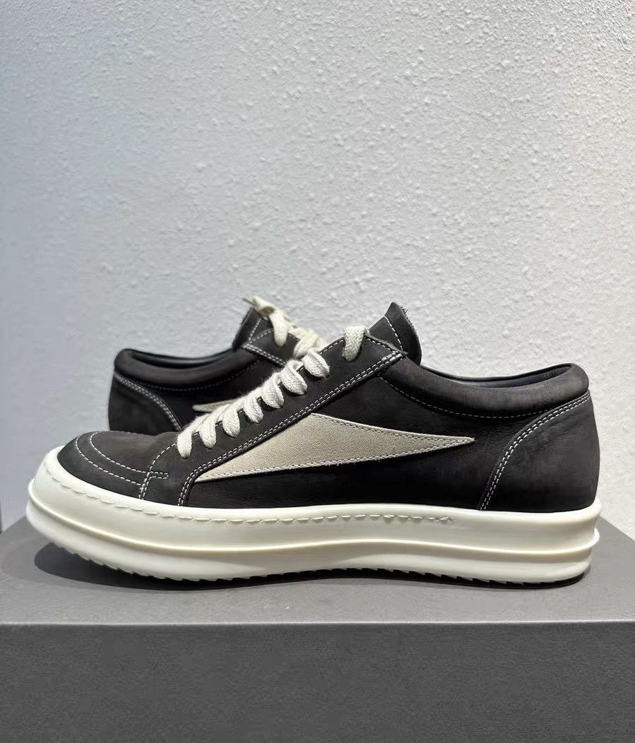 Rick Owens Rick Owens low-top Vans-inspired oatmeal gray suede Size US 7 / EU 40 - 6 Thumbnail