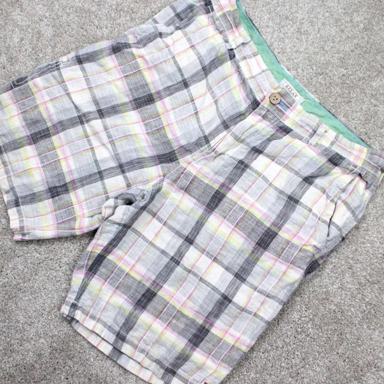 Tommy Bahama Tommy Bahama Linen Shorts Men 32 Flat Front Inseam 10" White Gray Pink Yellow Beach Outdoor Casual Business Workwear Size US 32 / EU 48 - 3 Thumbnail