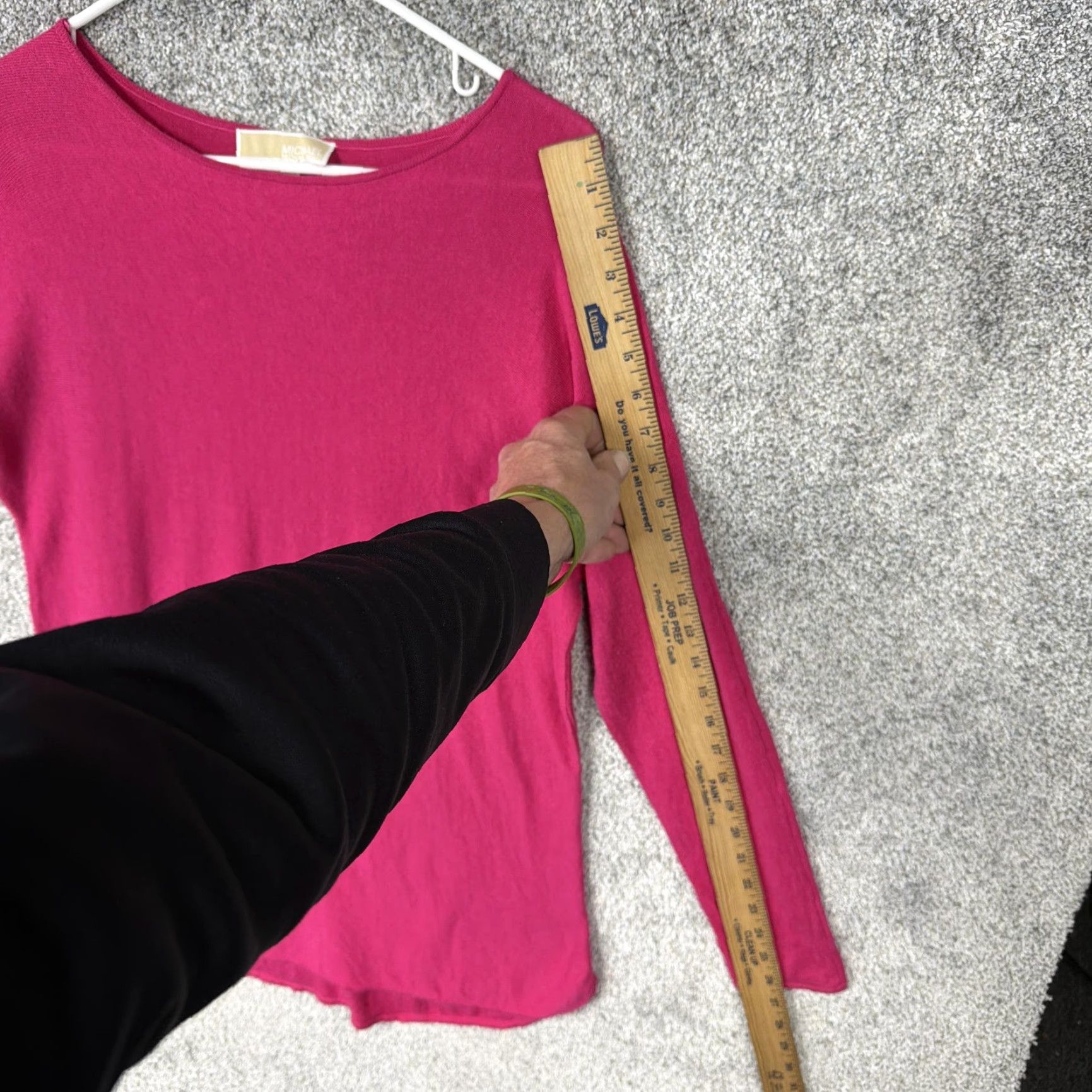Vintage Michael Kors Sweater Womens M Pink Boat Neck Minimal Barbiecore Lagenlook Size M / US 6-8 / IT 42-44 - 3 Thumbnail