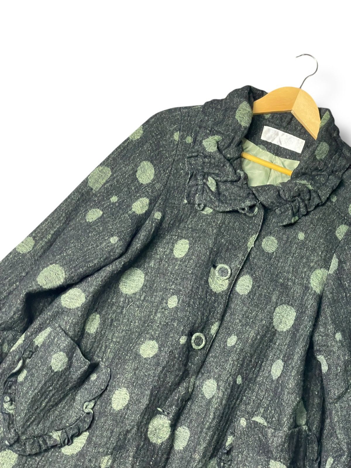 Japanese Brand × Vintage Japanese Brand Polka Dot Pattern Buttoned Jacket (114) Size XXS / US 00 / IT 34 - 2 Thumbnail