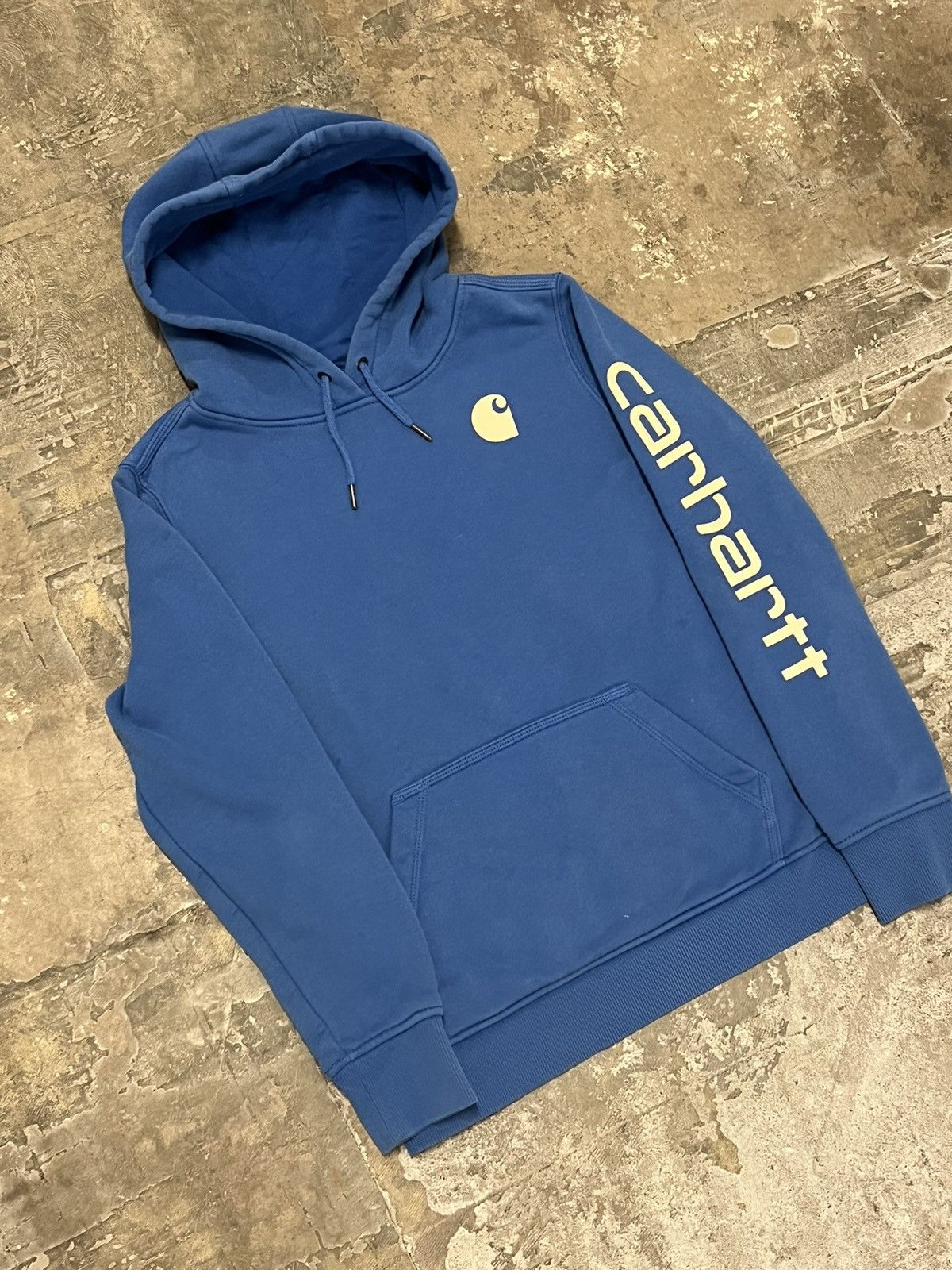 Carhartt Carhartt hoodie y2k blue heavy cotton boxy fit skater hype Size US L / EU 52-54 / 3 - 5 Thumbnail