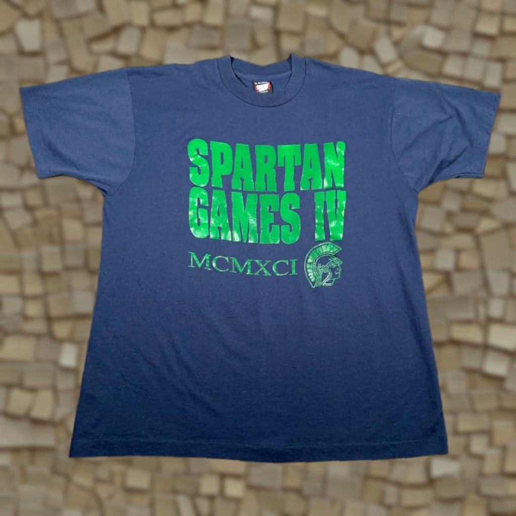 Vintage VINTAGE Michigan State University Shirt Adult LARGE Blue Spartan Games MSU 90s Size US L / EU 52-54 / 3 - 1 Thumbnail