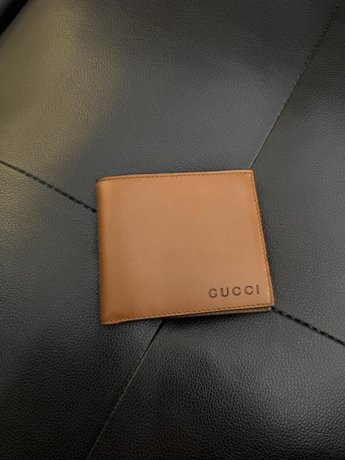 Gucci GUCCI Bifold Wallet Leather Authentic Box $595 Retail Brown Size ONE SIZE - 2 Thumbnail
