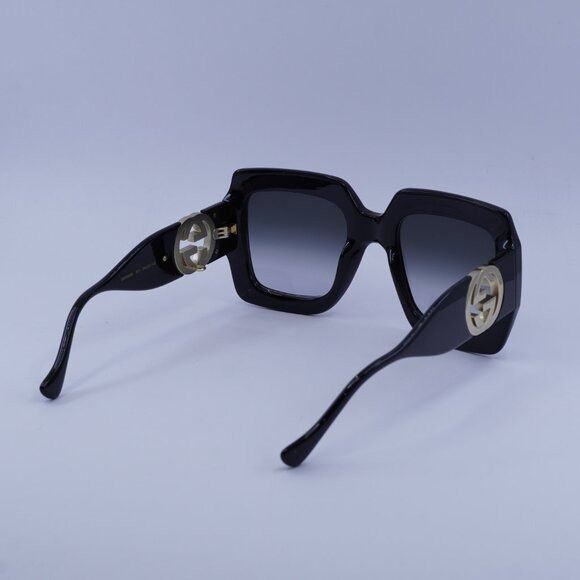 Gucci Gucci GG1022S 001 Sunglasses Black Square Frame, Grey Lenses Size ONE SIZE - 10 Thumbnail