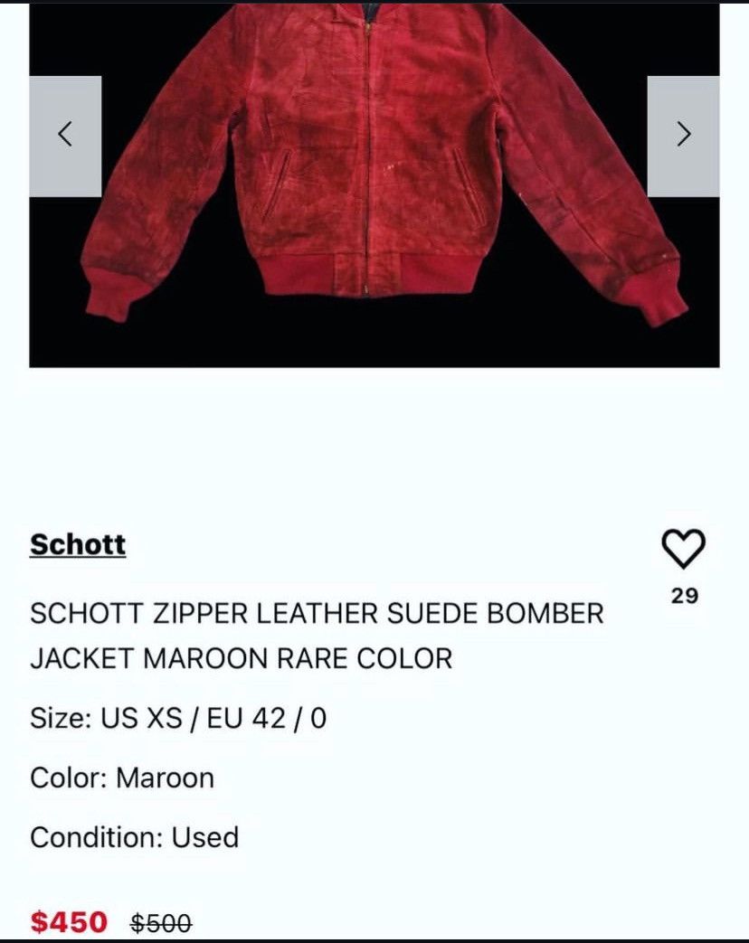 Schott × Vintage VINTAGE BOMBER JACKET 60’s Size US XXS / EU 40 - 9 Thumbnail