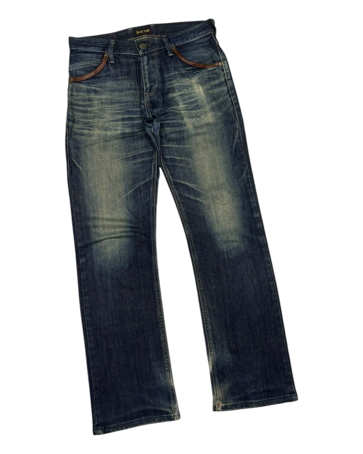 Kapital EDWIN BLUE TRIP RUSTY TOKYO FLARE DISTRESS DENIM JEANS Size US 32 / EU 48 - 3 Thumbnail