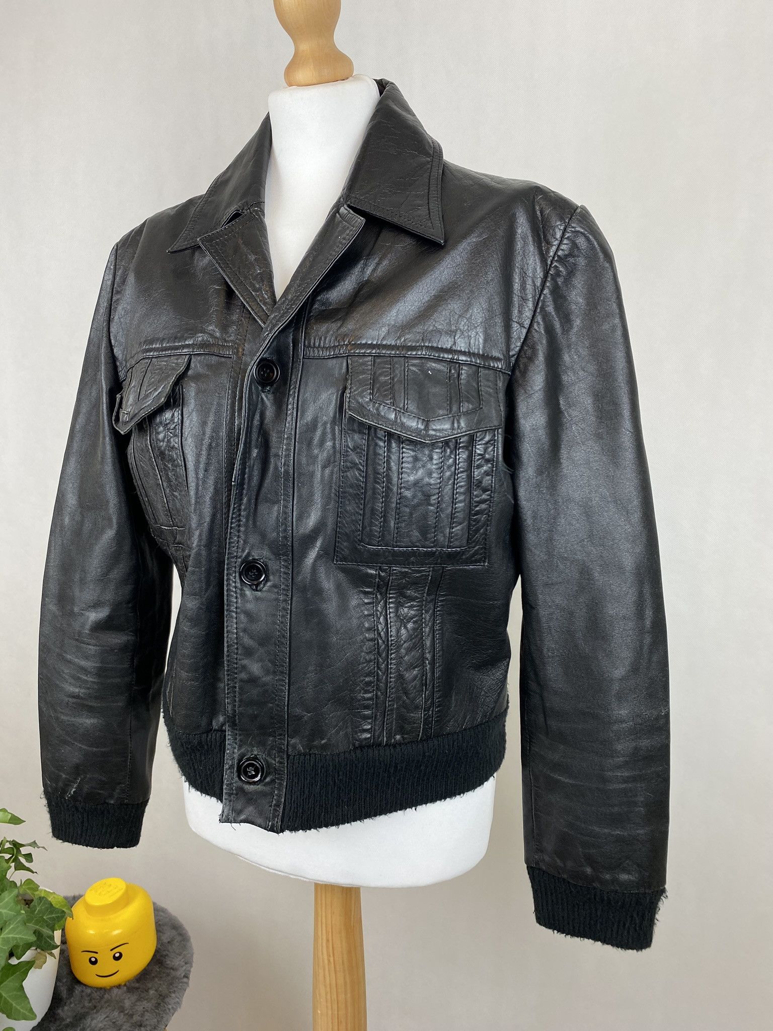 Genuine Leather × Vintage real leather jacket vintage vera pelle Size L / US 10 / IT 46 - 3 Thumbnail