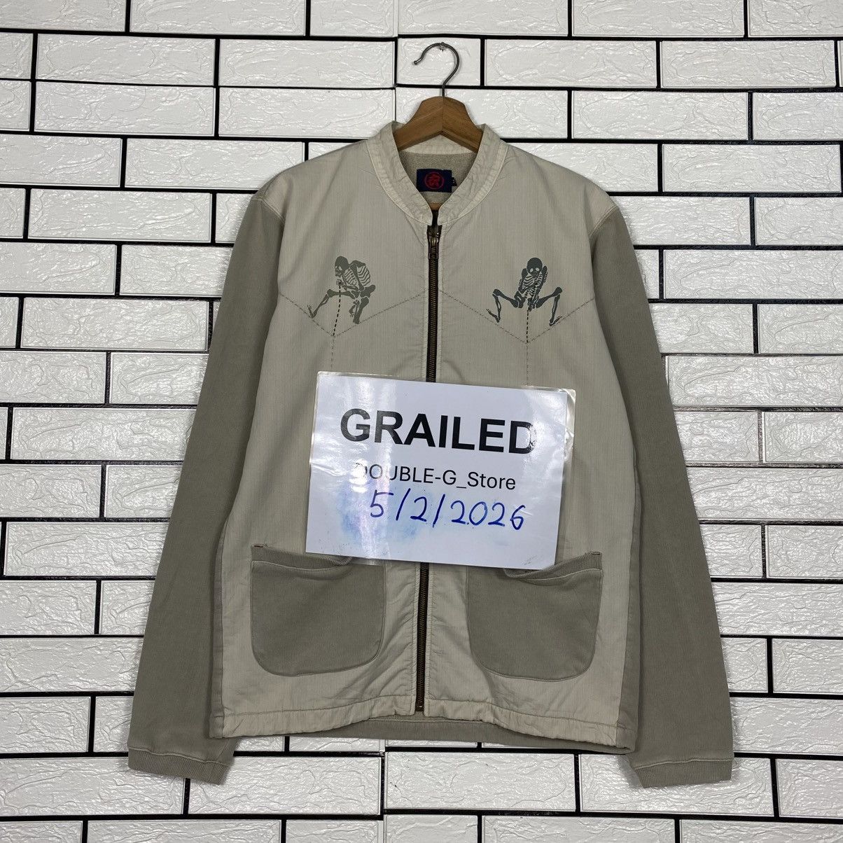 Kapital 📌Vintage Zipper Light Jacket Skeleton Design Kyoto Japan Size US M / EU 48-50 / 2 - 1 Thumbnail