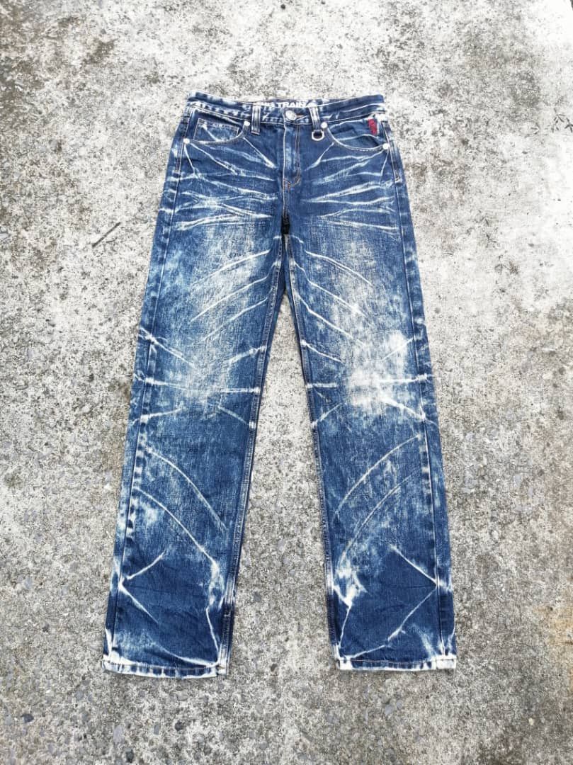 Japanese Brand Osaka Big Train Embroidered Skulls Denim Jeans Size US 32 / EU 48 - 6 Thumbnail