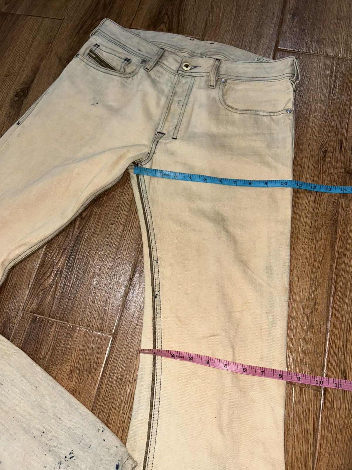 Diesel Diesel Zatiny Bootcut Distressed Mudwash Jeans Size 32" / US 10 / IT 46 - 18 Thumbnail