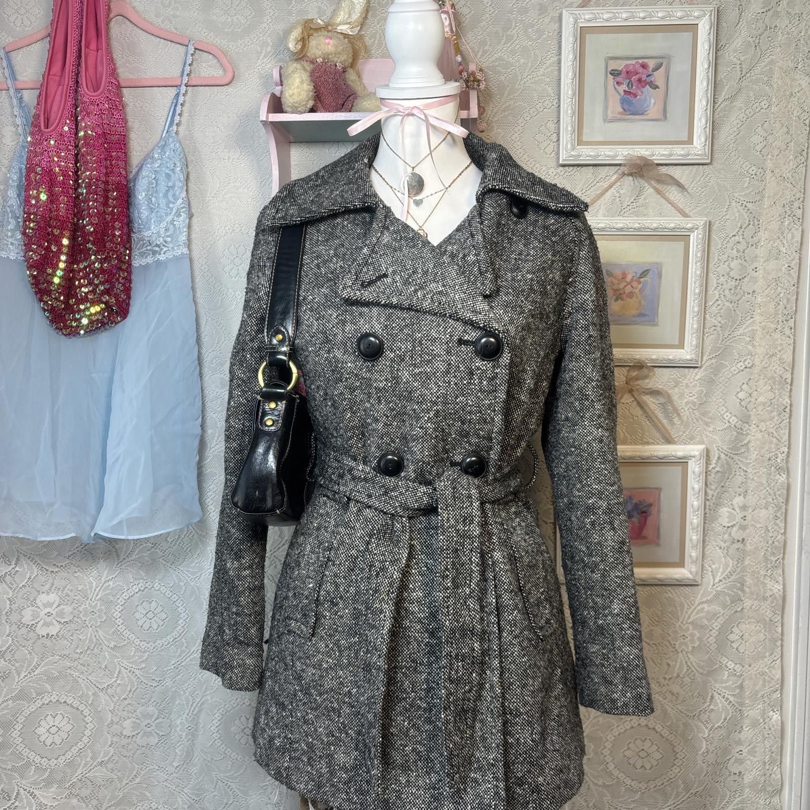 Old Navy y2k cozy tweed old navy jacket coat Size XS / US 0-2 / IT 36-38 - 1 Thumbnail