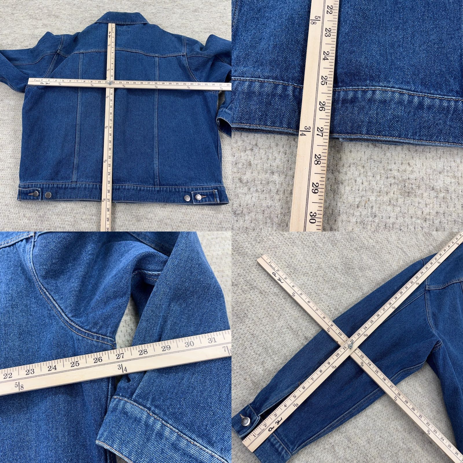 Wrangler VINTAGE Wrangler Denim Jacket Men 2XL Blue Mid Wash Trucker 90s Classic USA Size US 39 - 8 Thumbnail