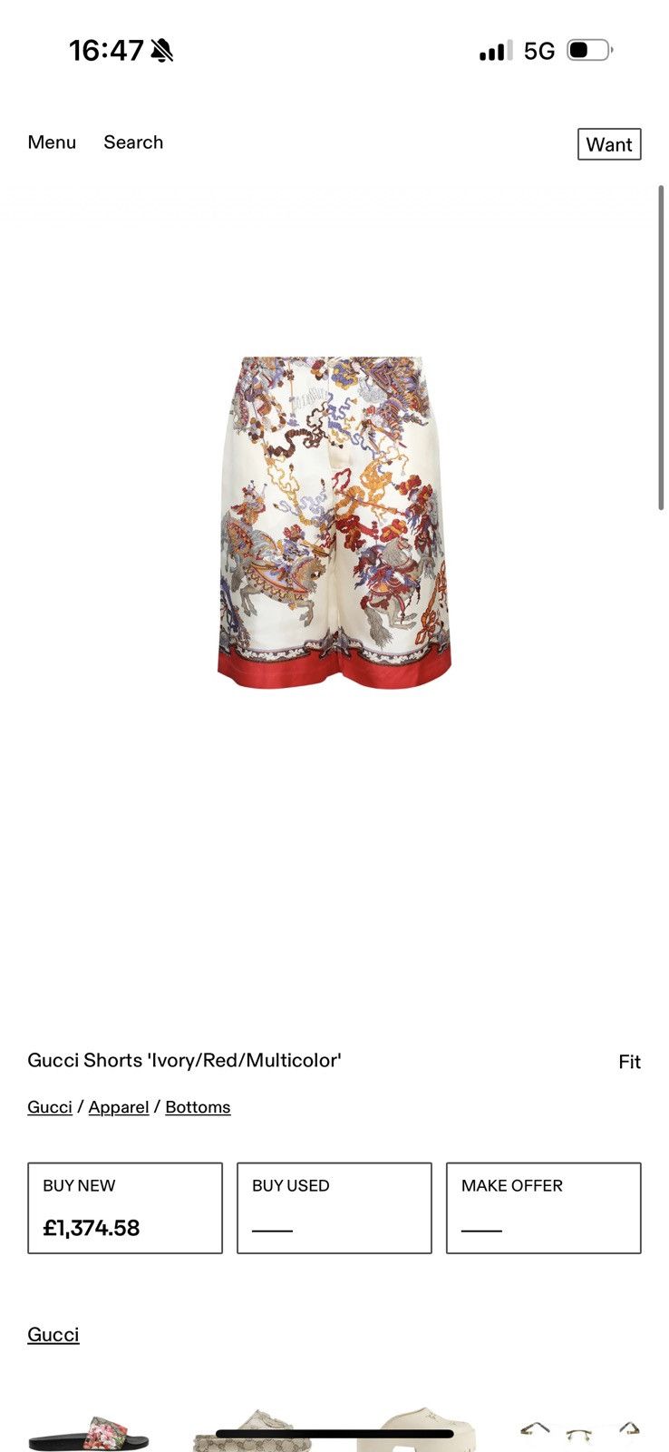 Gucci GUCCI silk shorts REAL SIZES IN PHOTOS BY TAPE MEASURE Size US 30 / EU 46 - 20 Thumbnail