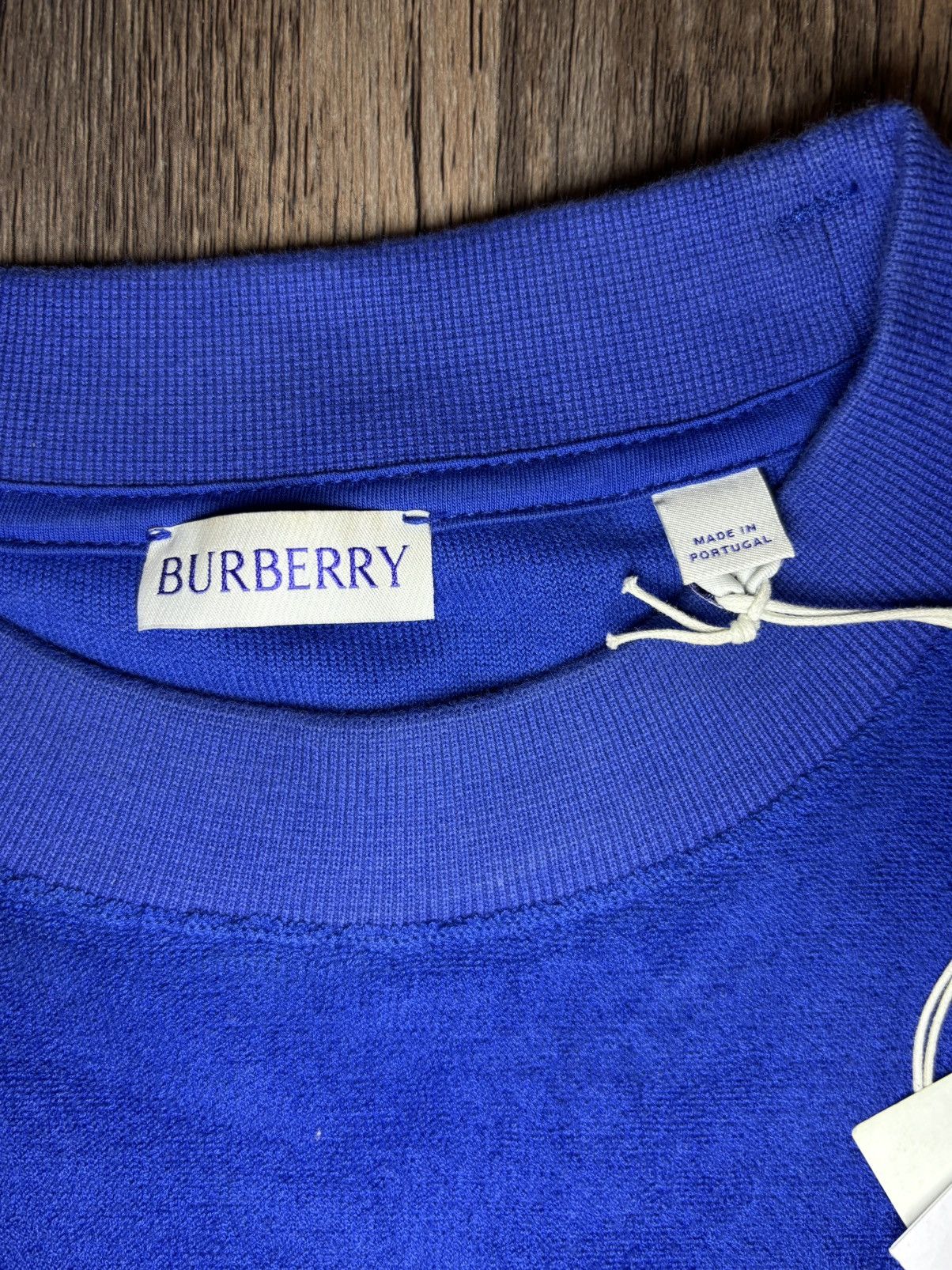 Burberry Size Medium - Burberry EKD-motif towelling T-shirt Size US M / EU 48-50 / 2 - 4 Thumbnail