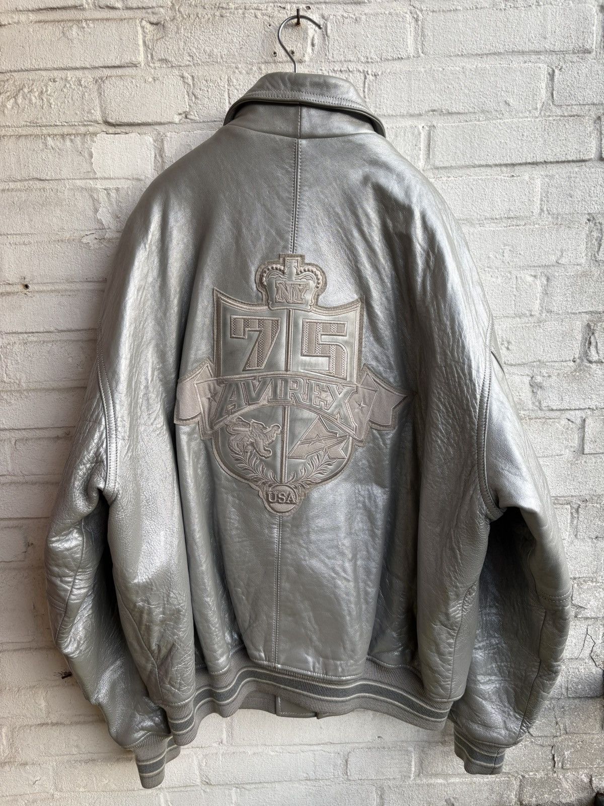 Avirex Avirex leather jacket x vintage varsity x rare USA Size US XXL / EU 58 / 5 - 1 Thumbnail