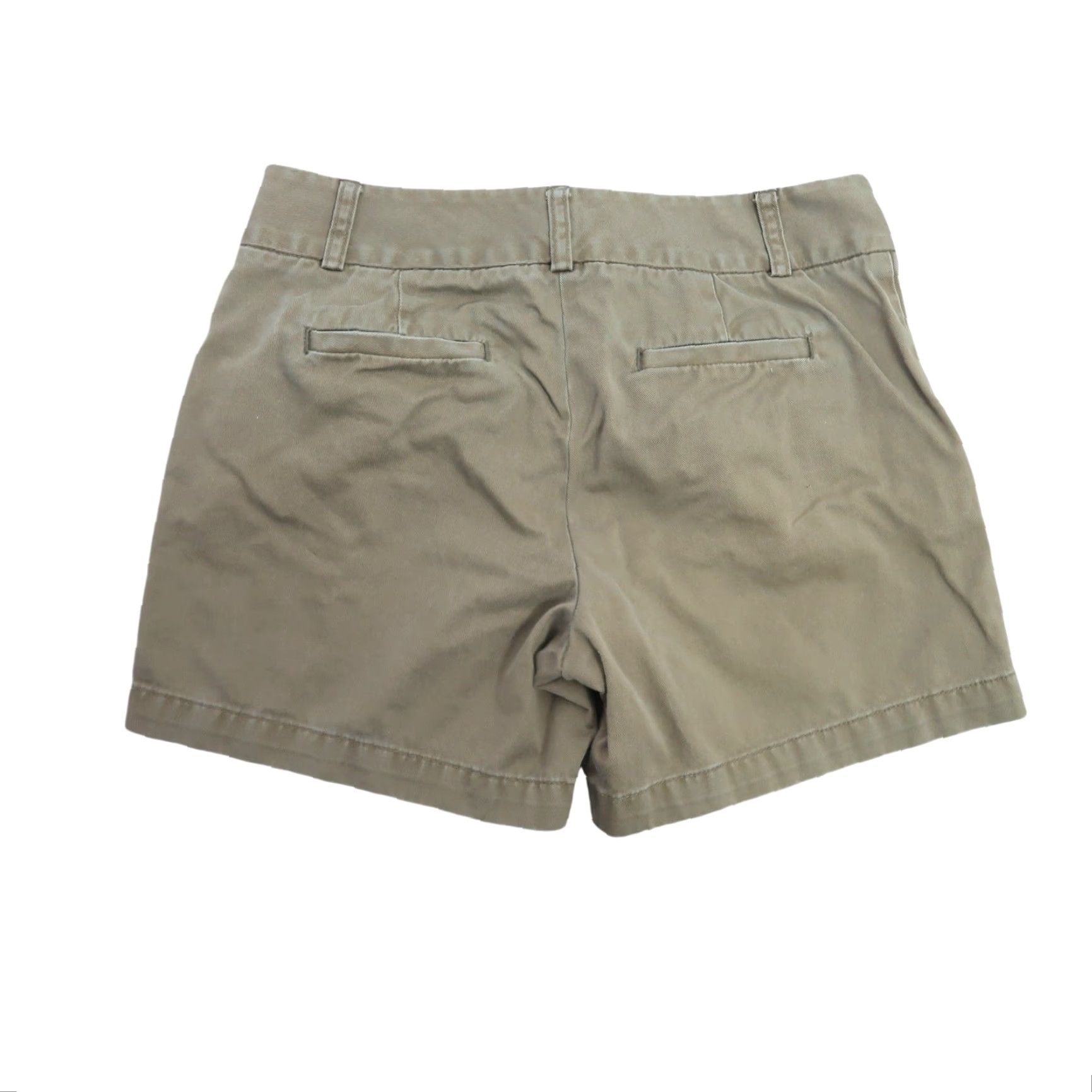 J.Crew VINTAGE J.Crew Chino Shorts 0 Women Low Rise 5 In Inseam Olive Green 90s Casual Size 25" / US 0 / IT 36 - 2 Thumbnail