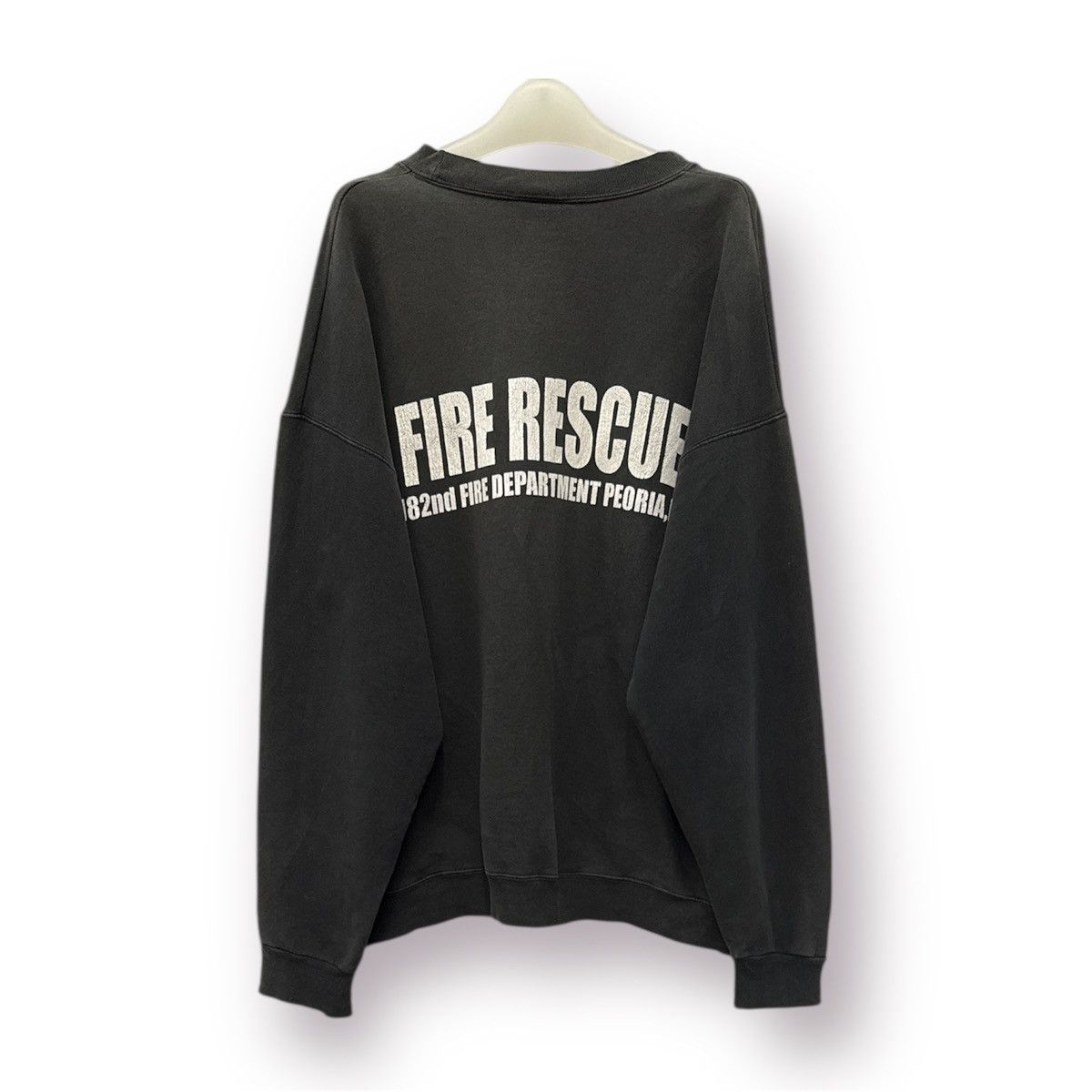Hanes × Vintage 🔥 USA 🔥 Vintage 90's Hanes Ultimate Cotton Fire Rescue - L Size US L / EU 52-54 / 3 - 11 Thumbnail