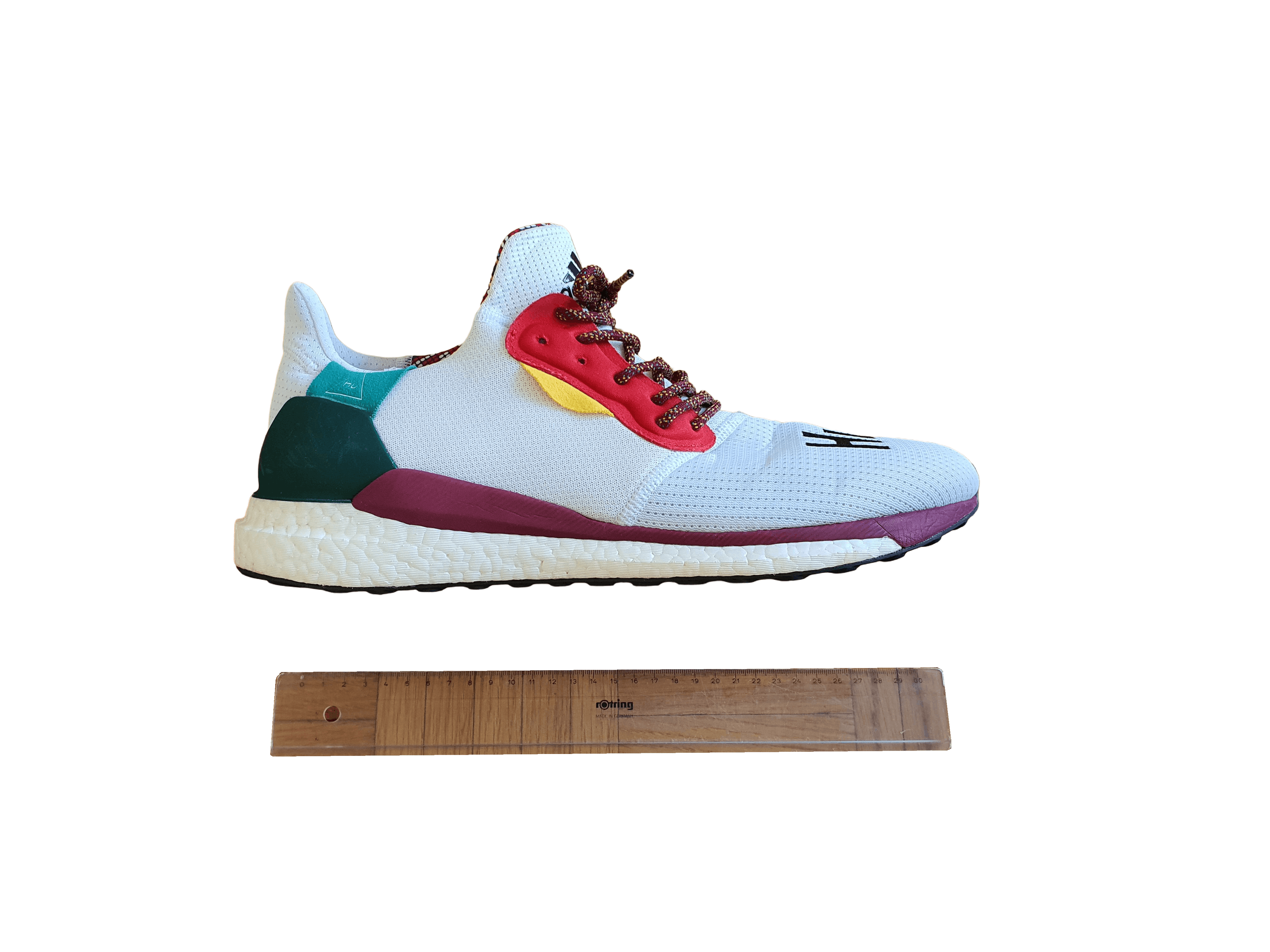 Adidas × Pharrell SOLAR GU GLIDE BOOST (White, BB8044) - US 14, EU 49.3, 32 cm Size US 14 / EU 47 - 1 Thumbnail