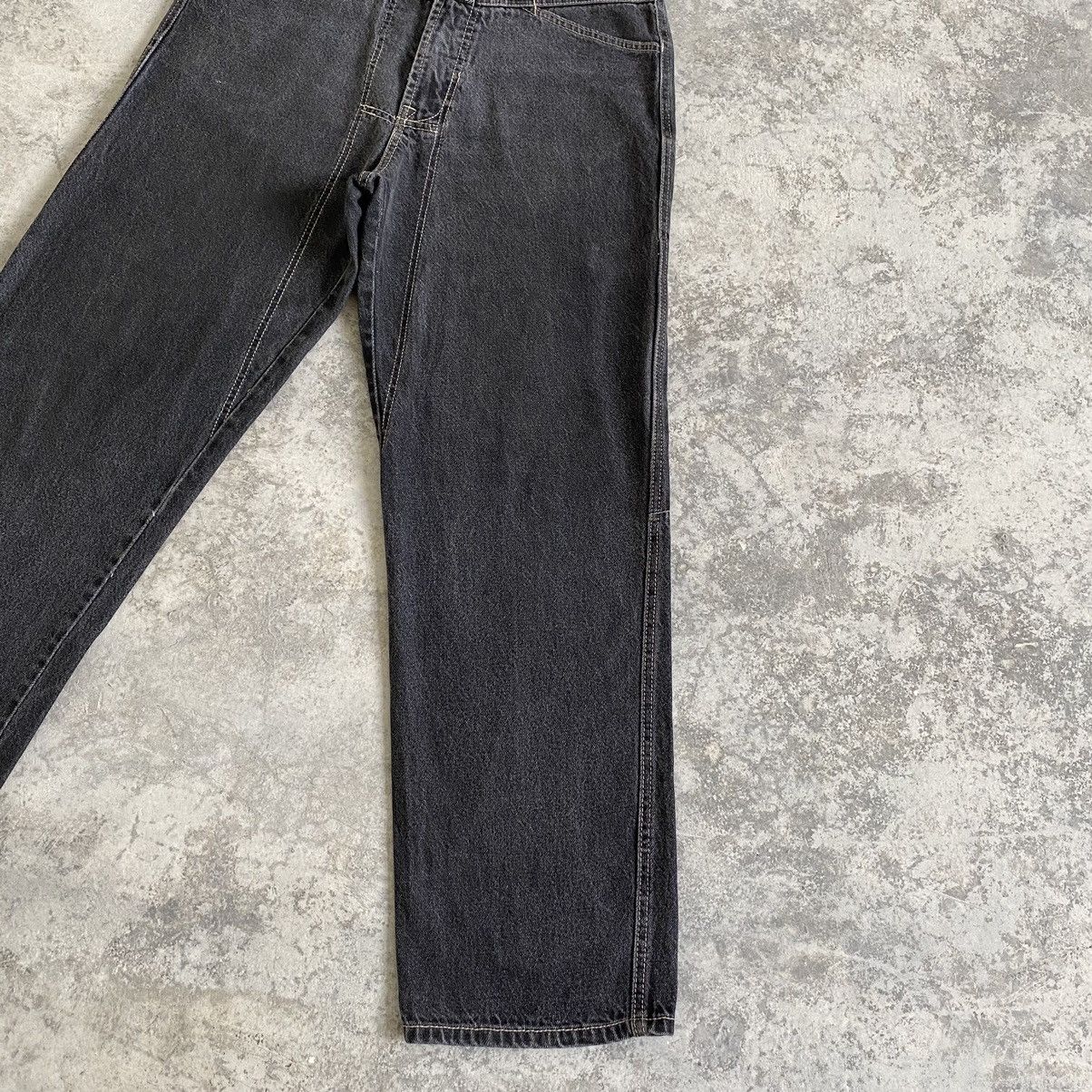 Marithe + Francois Girbaud 2000’s MFG Relaxed Fit Ash Grey Work Denim Jeans Size US 32 / EU 48 - 6 Thumbnail